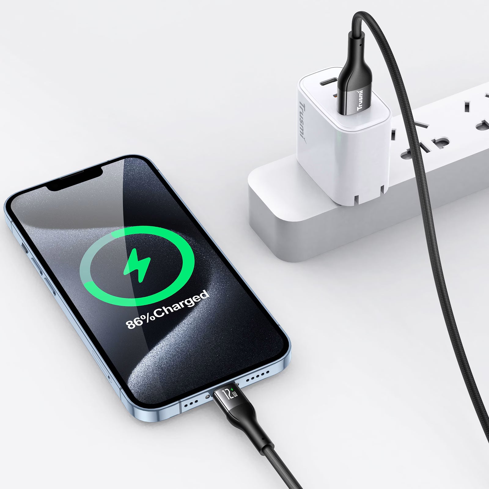 2.4A AL LED Aluminum Alloy Braided Cable