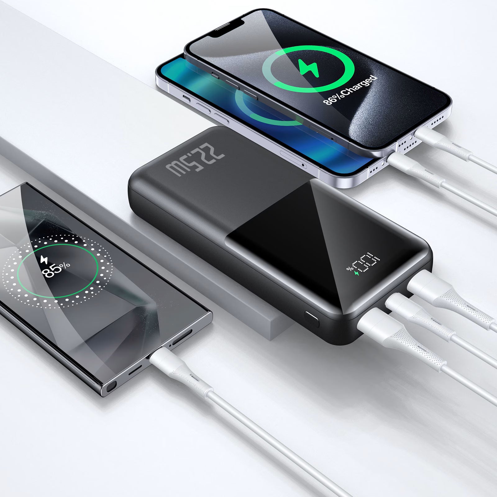 PD22.5W Digital Power Bank