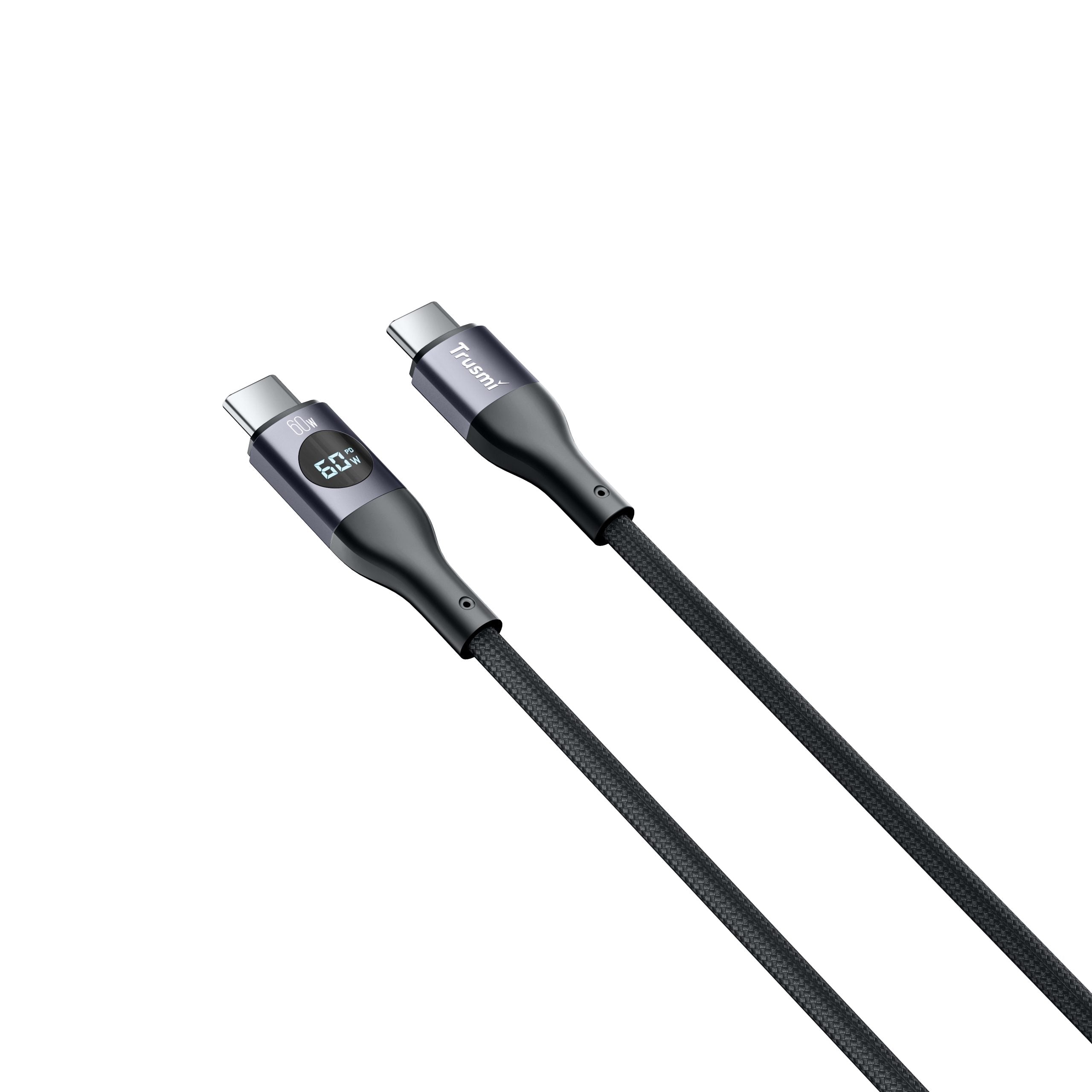 60W CC Digital Fast Charging Braided Cable