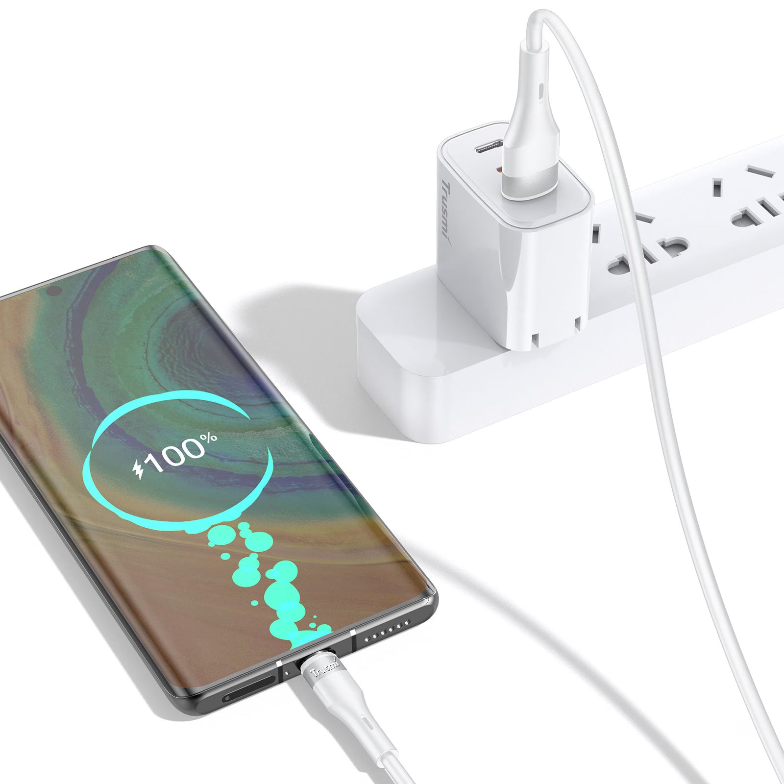 A AC Silicone Charging Cable