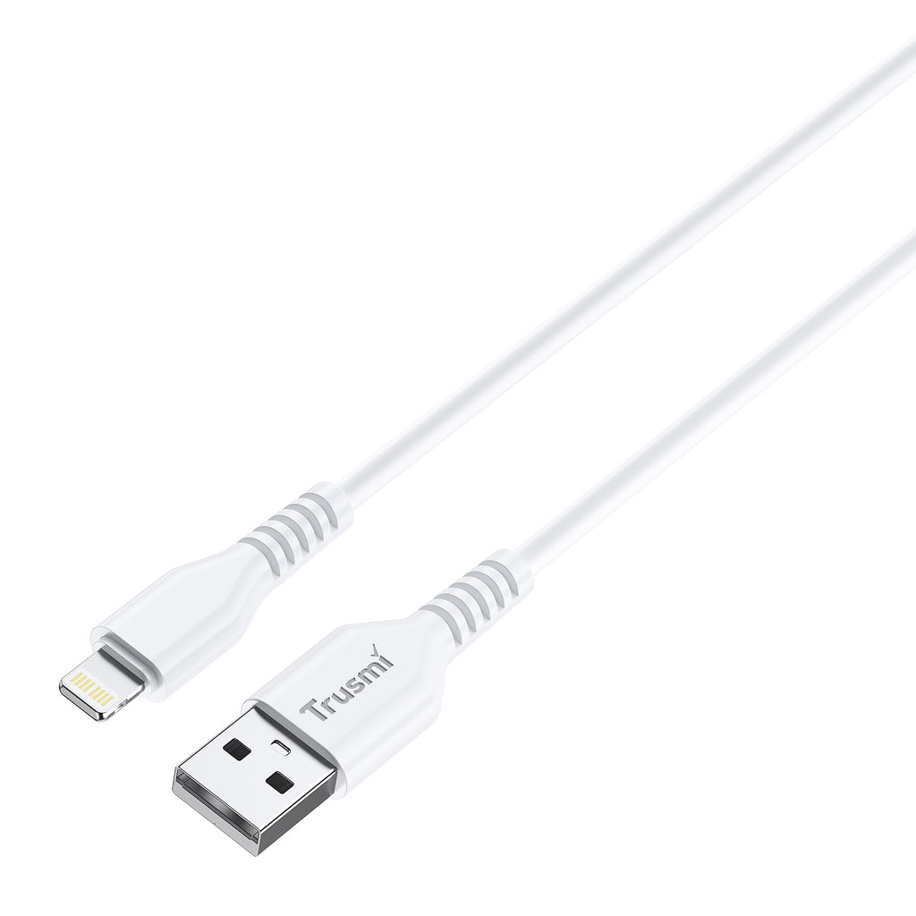 2.4A A To L Charging Cable White 1M