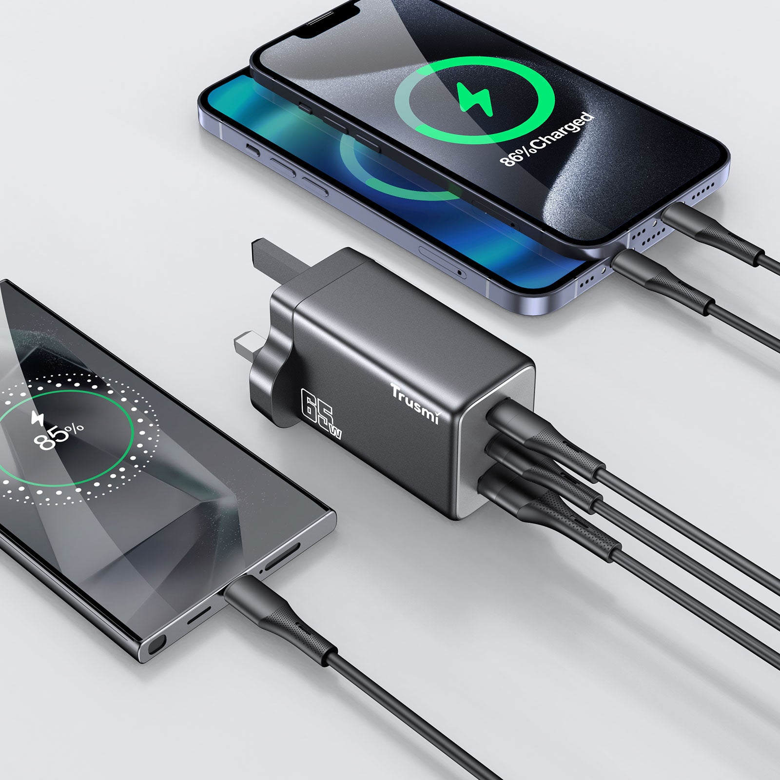 PD65W Mini A+2C GaN Fast Charger with CC 60W Cable Set