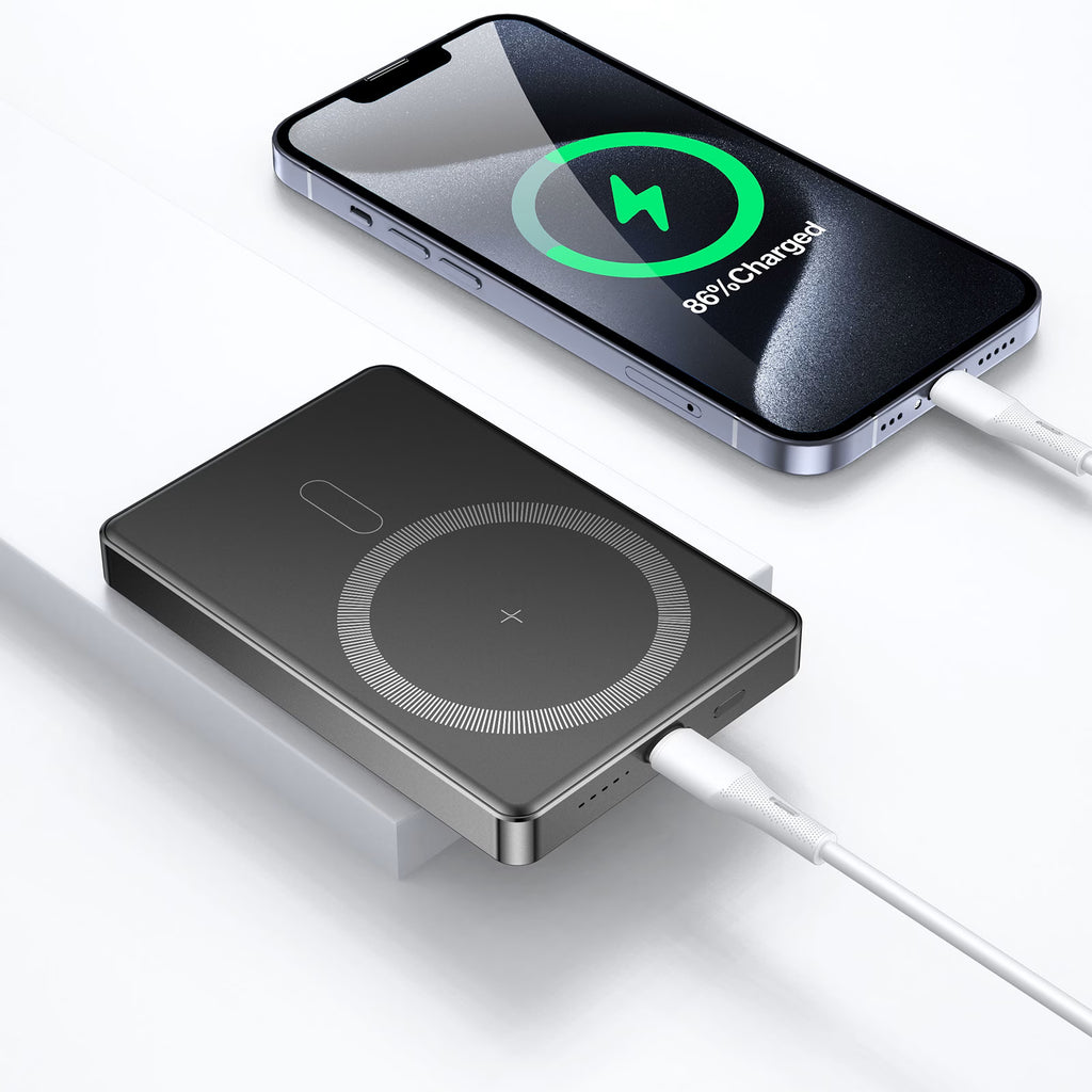 10000 MAH Ultra Thin Magnatic Wireless Power Bank 20W