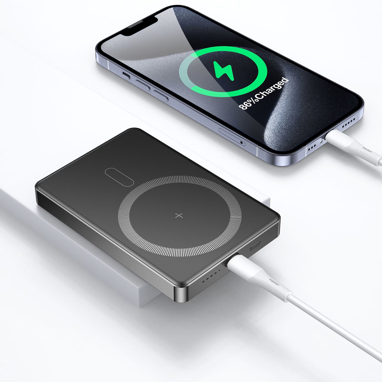 10000 MAH Ultra Thin Magnatic Wireless Power Bank 20W