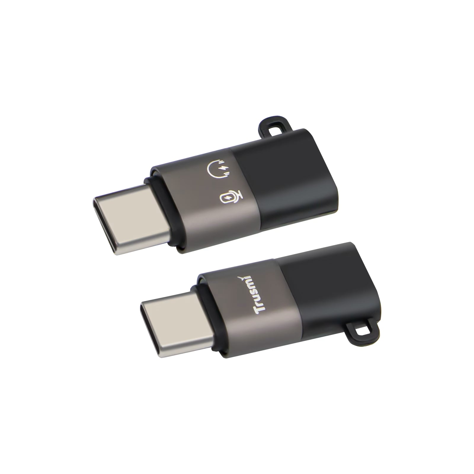 Type-C Male to L Female To Audio Charging Adapter Grey