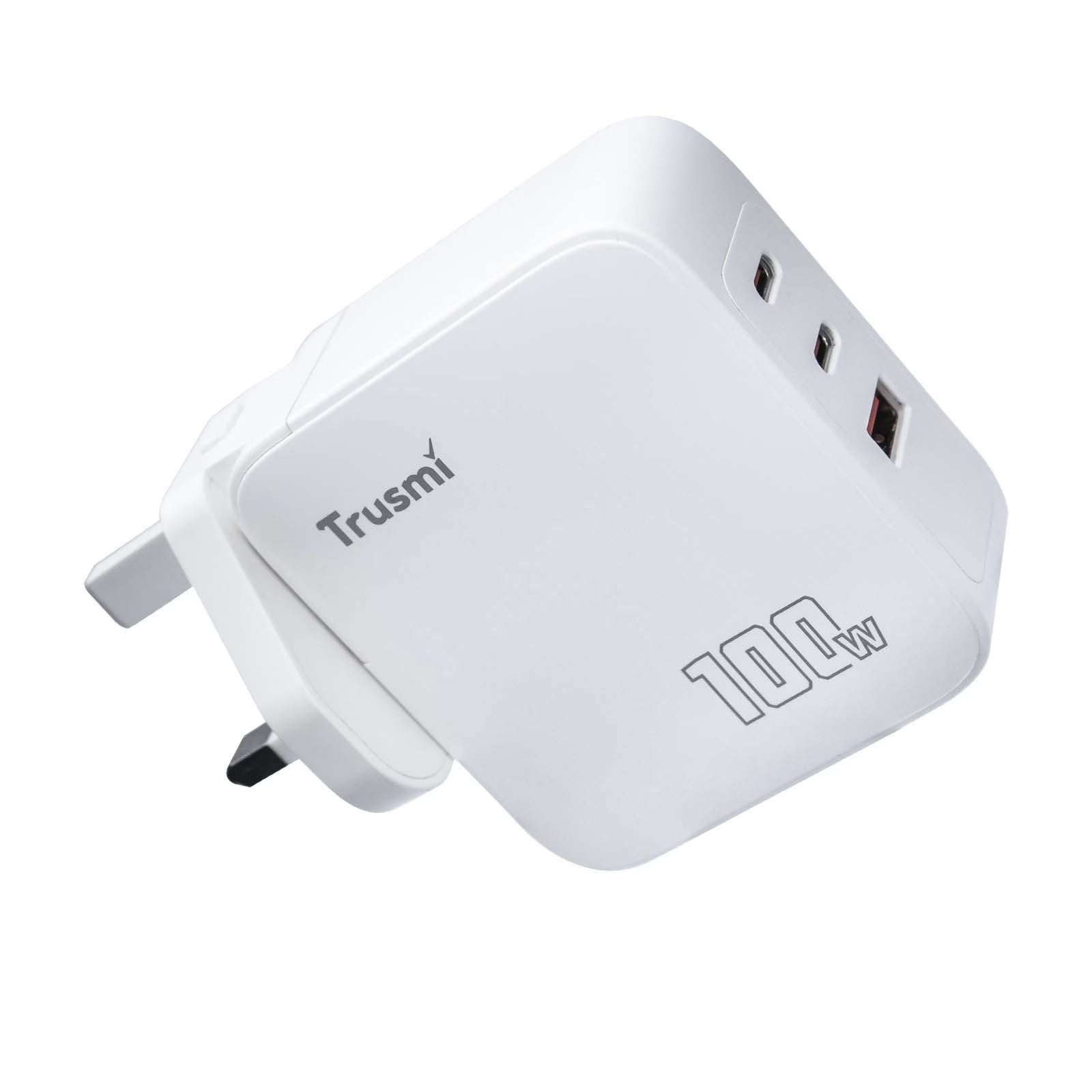 PD100W 2C1A GaN Fast Charger (UK) White