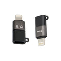 IP Male to Type-C Female Audio Charging Adapter Grey