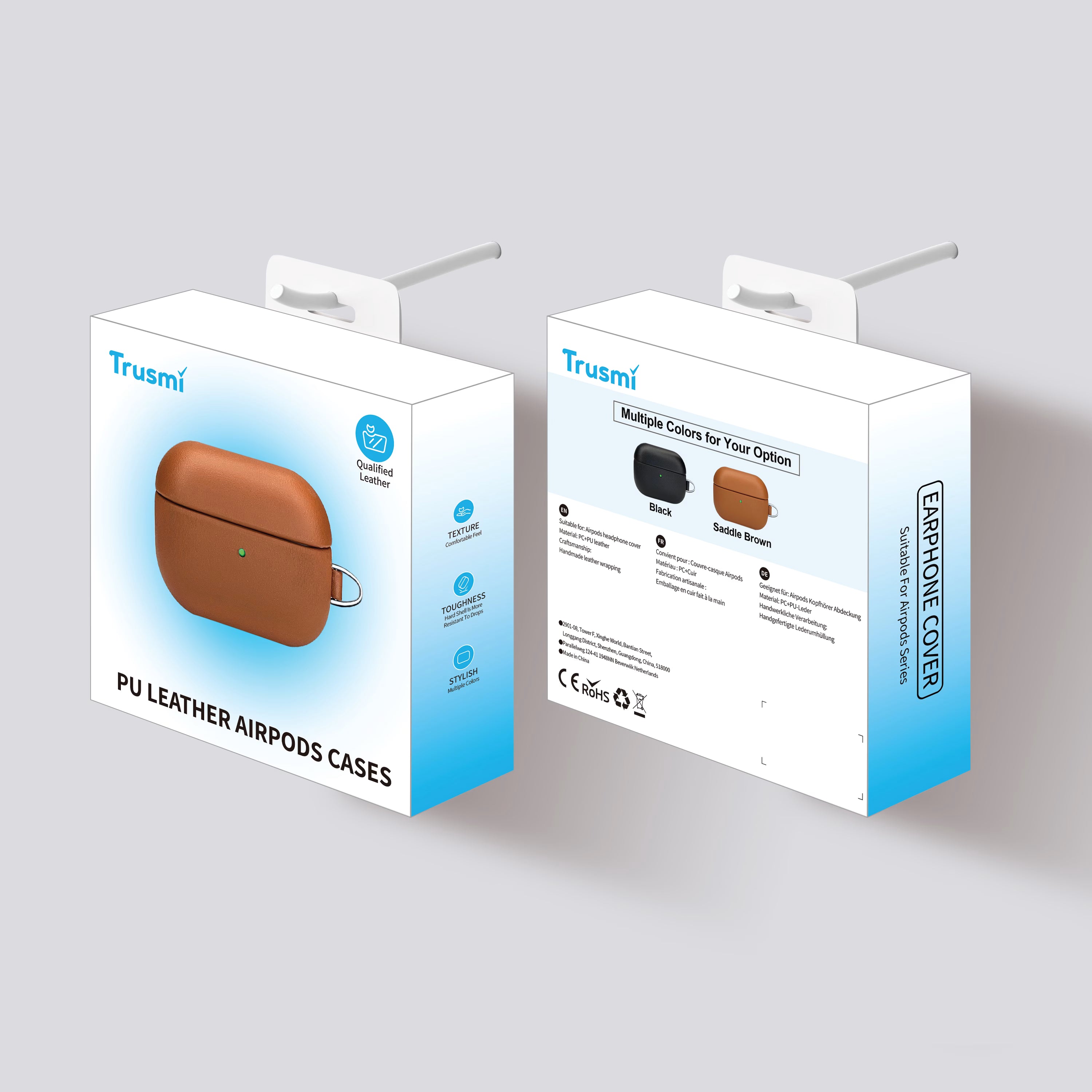 AirPods4/ANC PU Full Cover Earphone Case