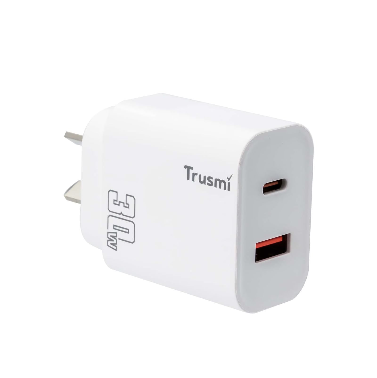 PD30W A+C GaN FAST Charger（AU）White
