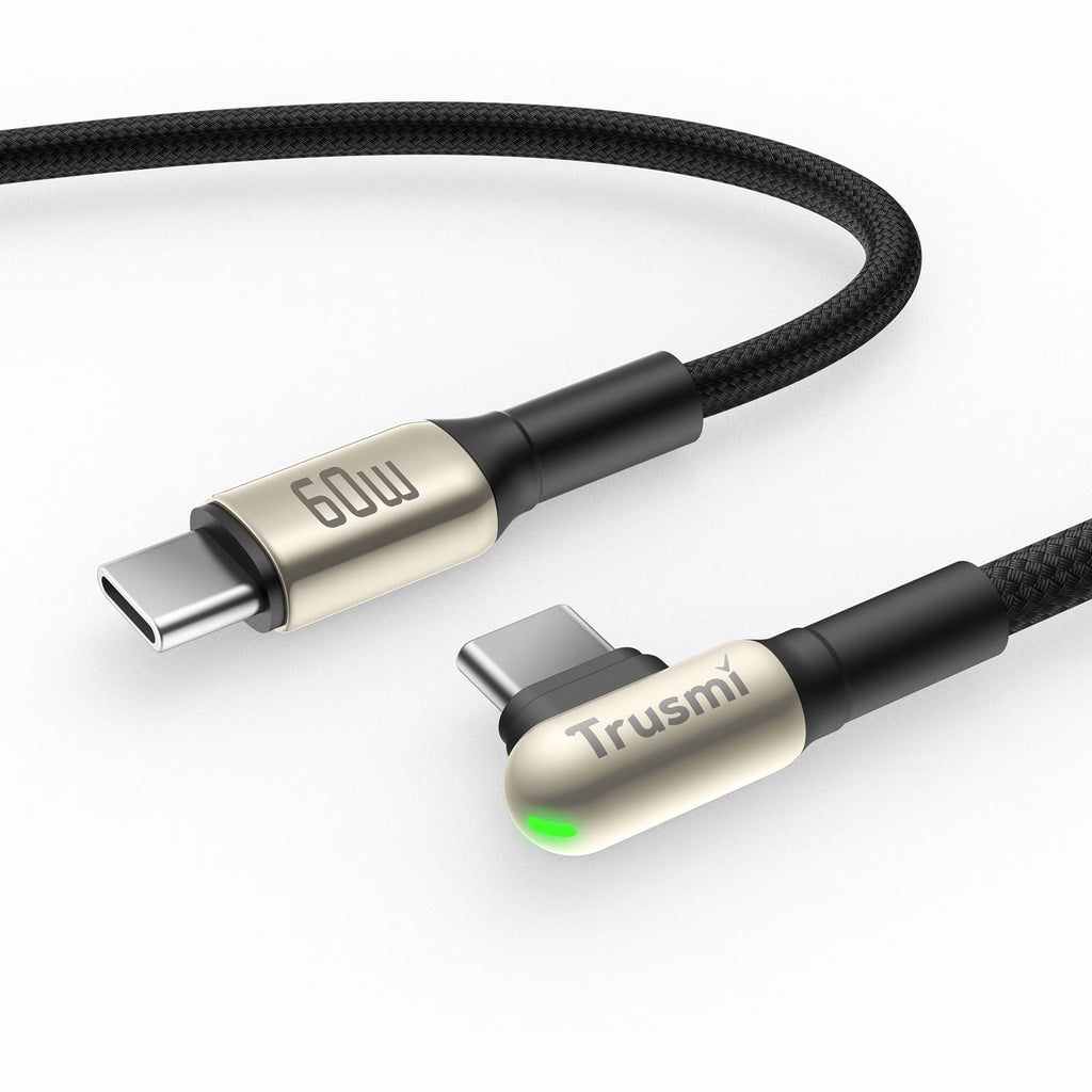 60W CC Angled LED Zinc Alloy Braided Cable