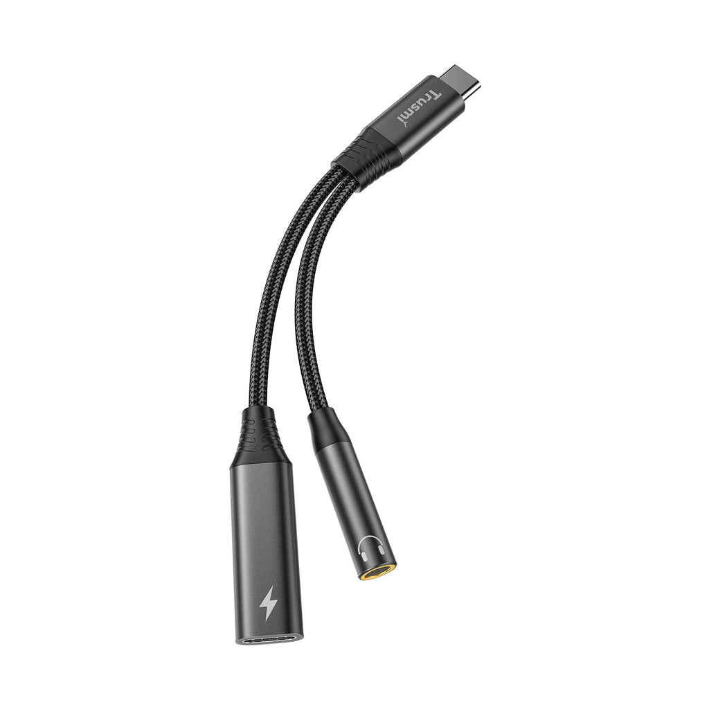 2-in-1 CC+3.5mm 4-Level Audio Female Adapter Cable