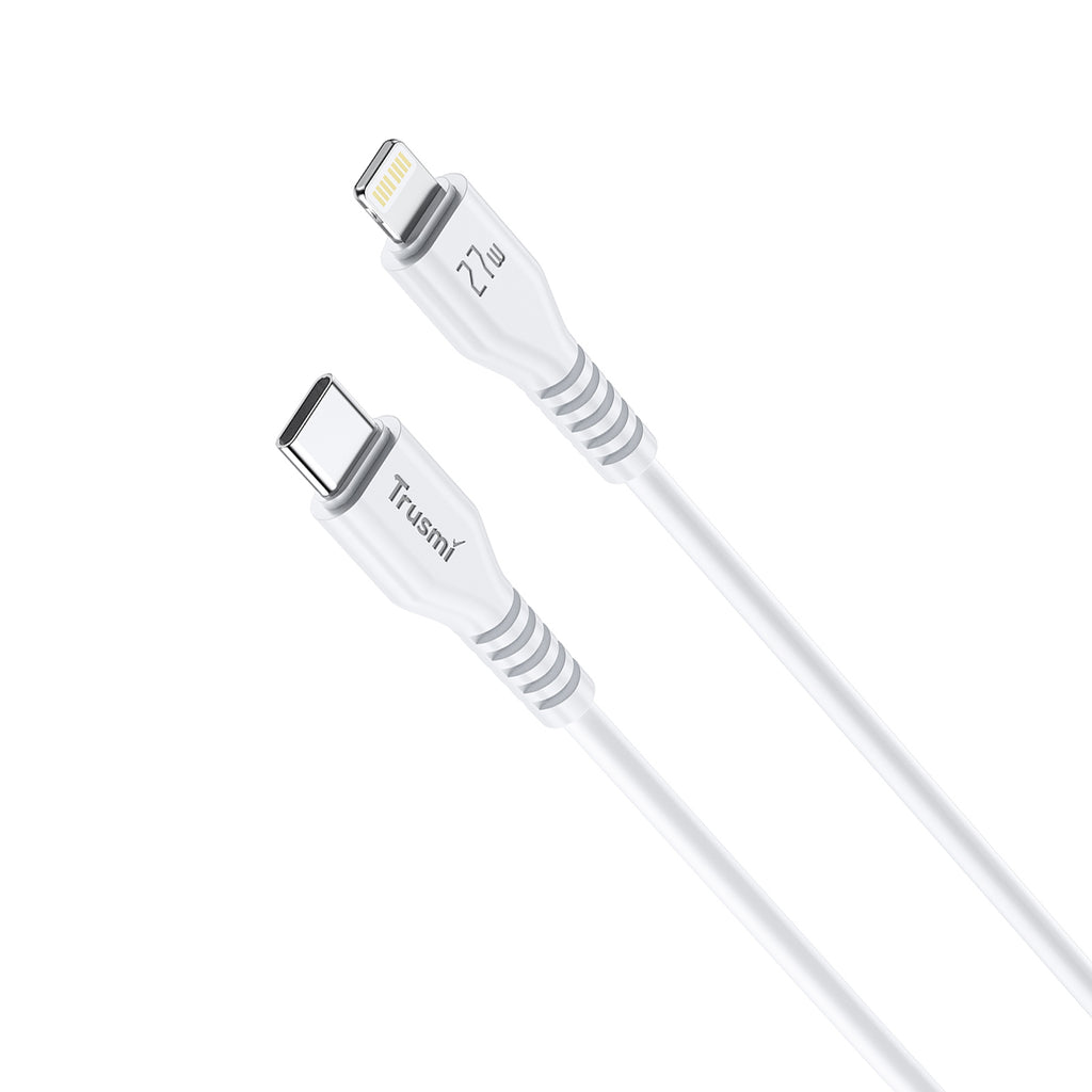 27W C To L Charging Cable White 1M