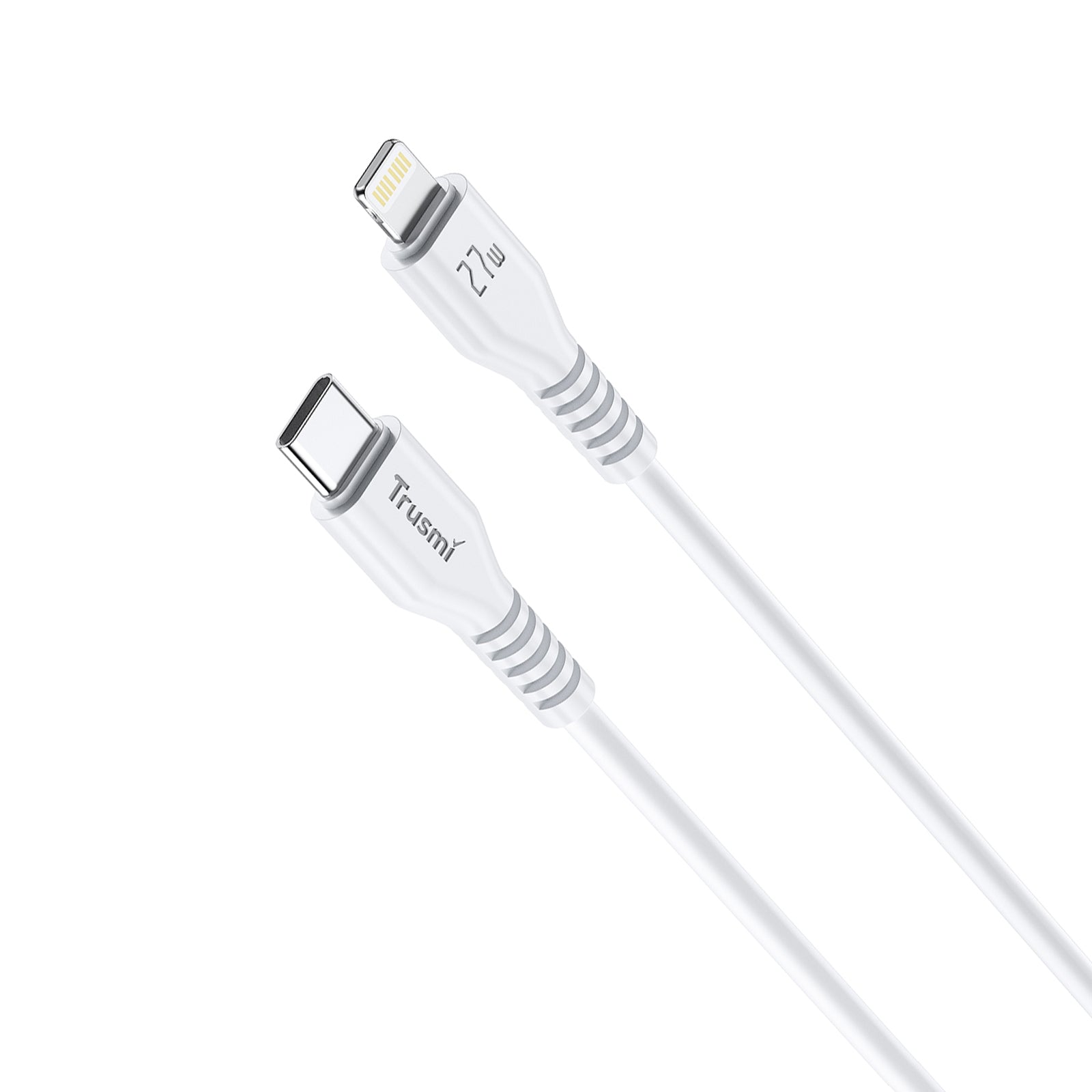 27W C To L Charging Cable White 1M