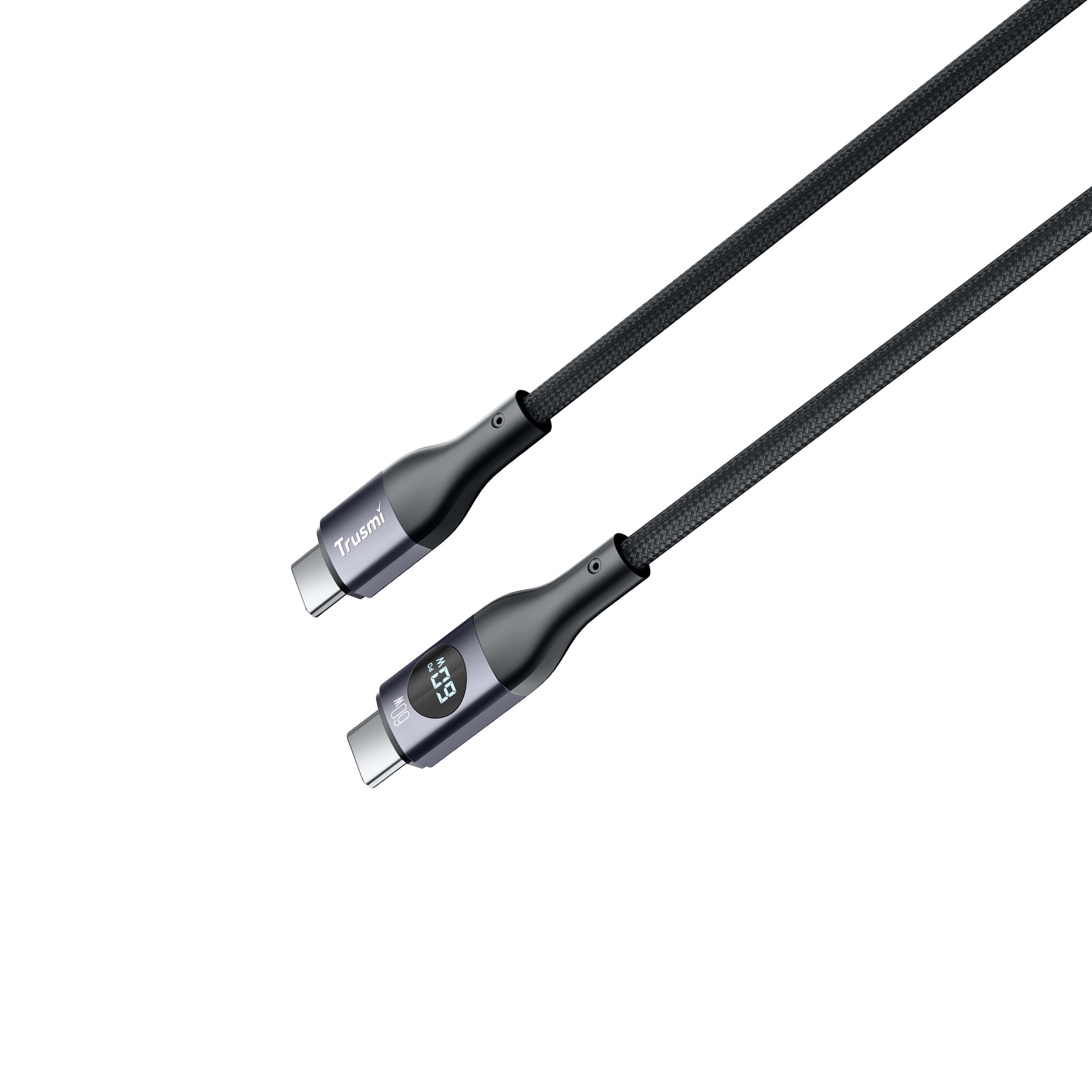 60W CC Digital Fast Charging Braided Cable