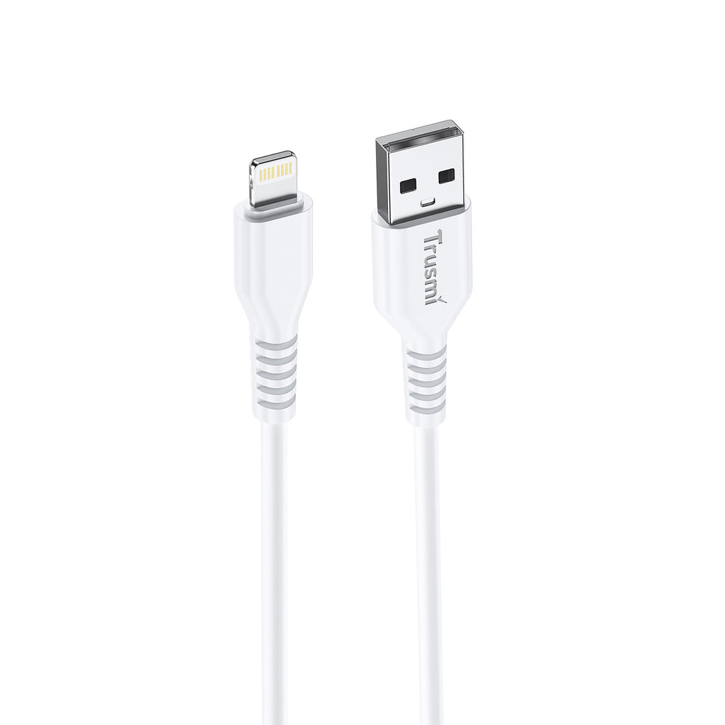 2.4A A To L Charging Cable White 1M