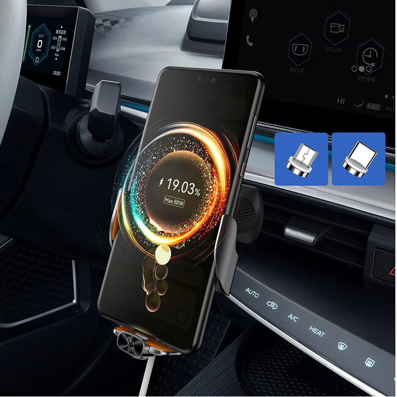 15W Wireless Charger Intelligent Sensor Car Phone Holder