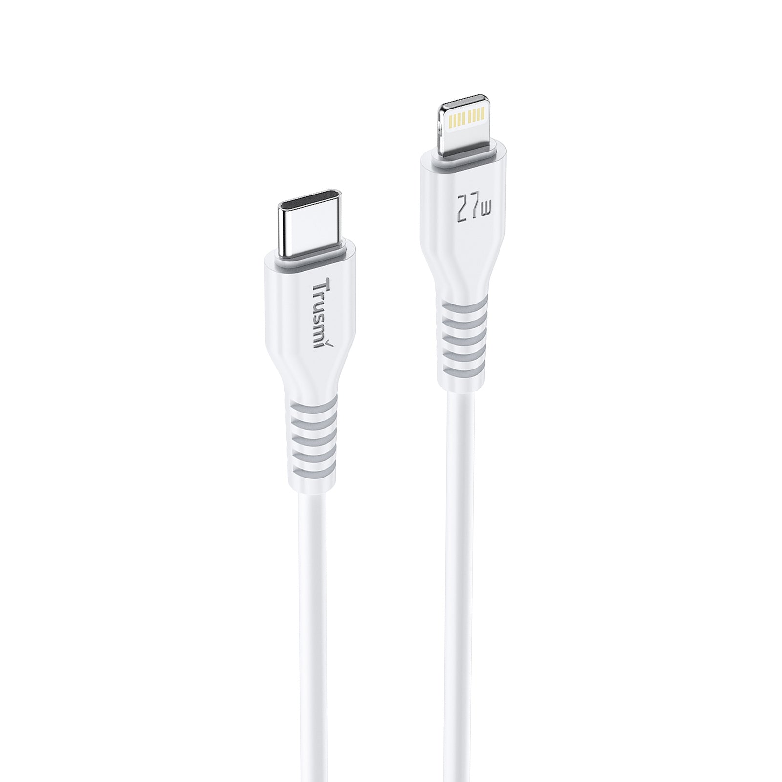 27W C To L Charging Cable White 1M