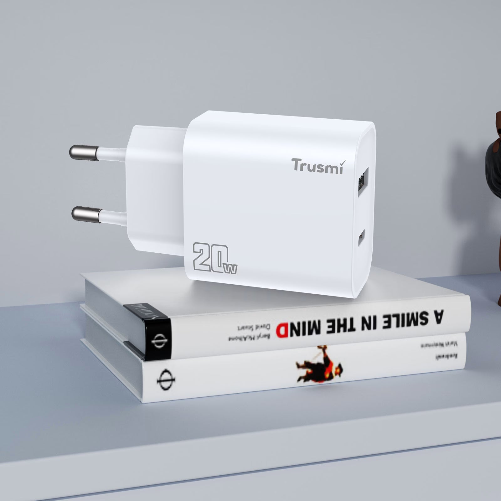 EU Series PD20W AC GaN Fast Charger Set with CL Cable