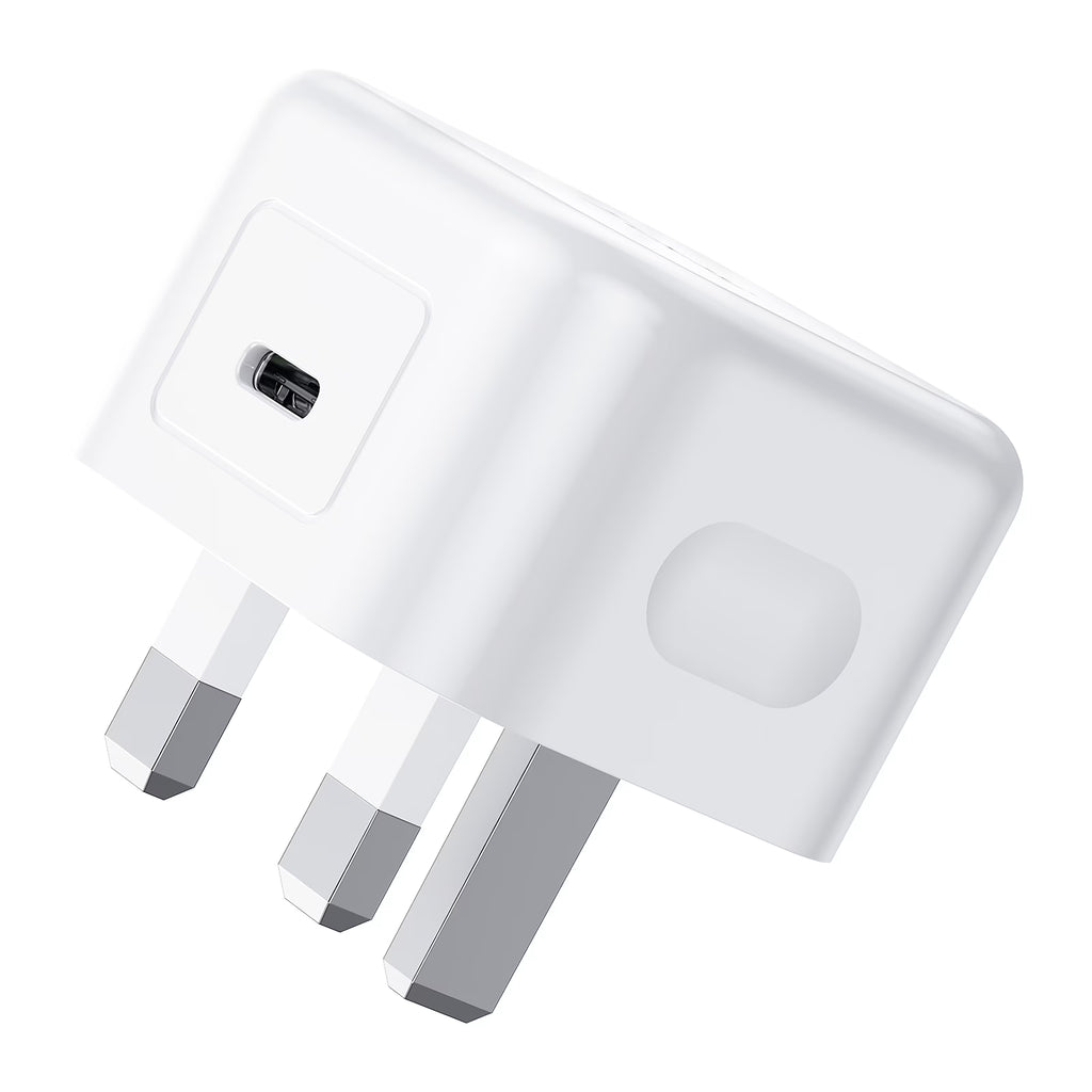 PD20W Single C Charger UK White