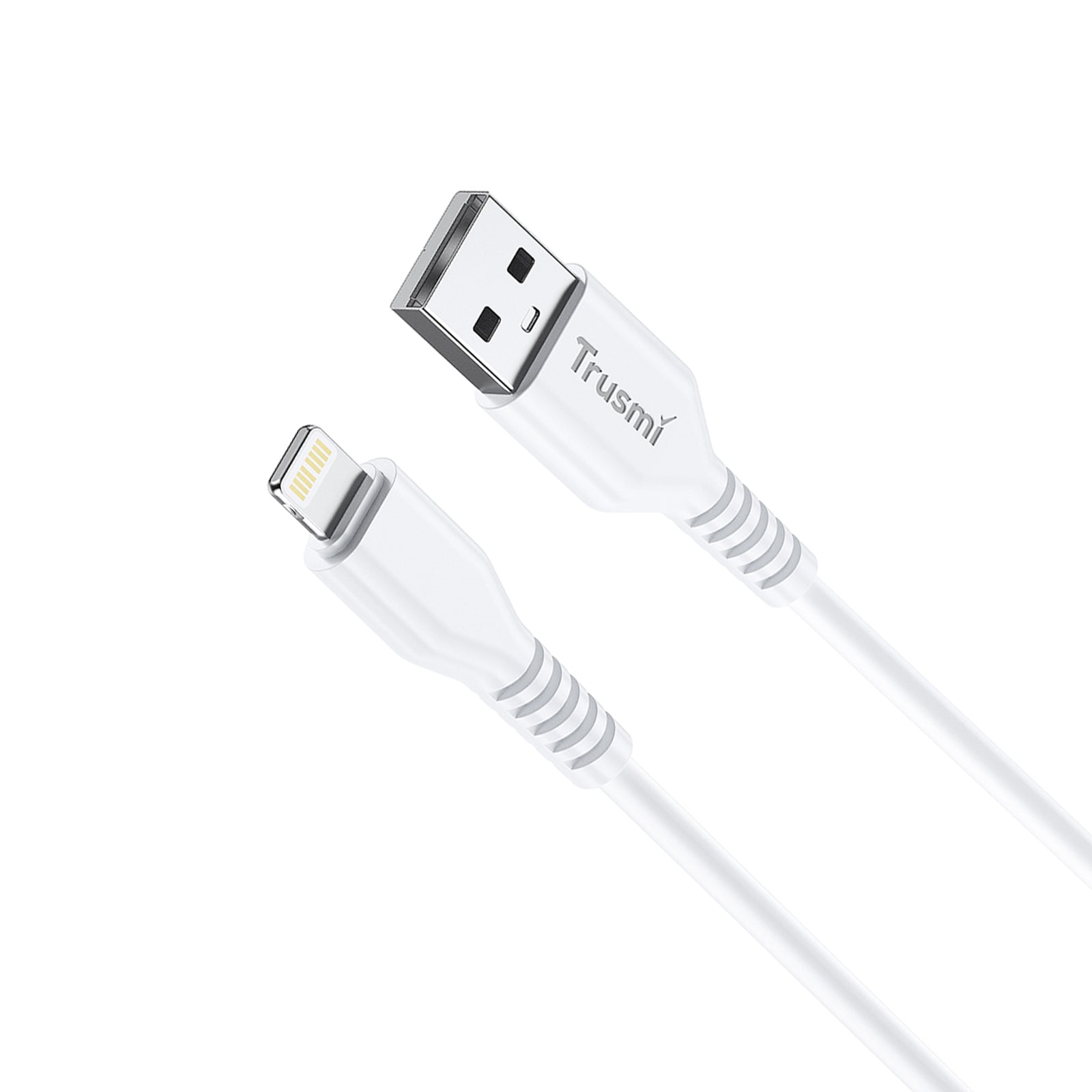 2.4A A To L Charging Cable White 1M