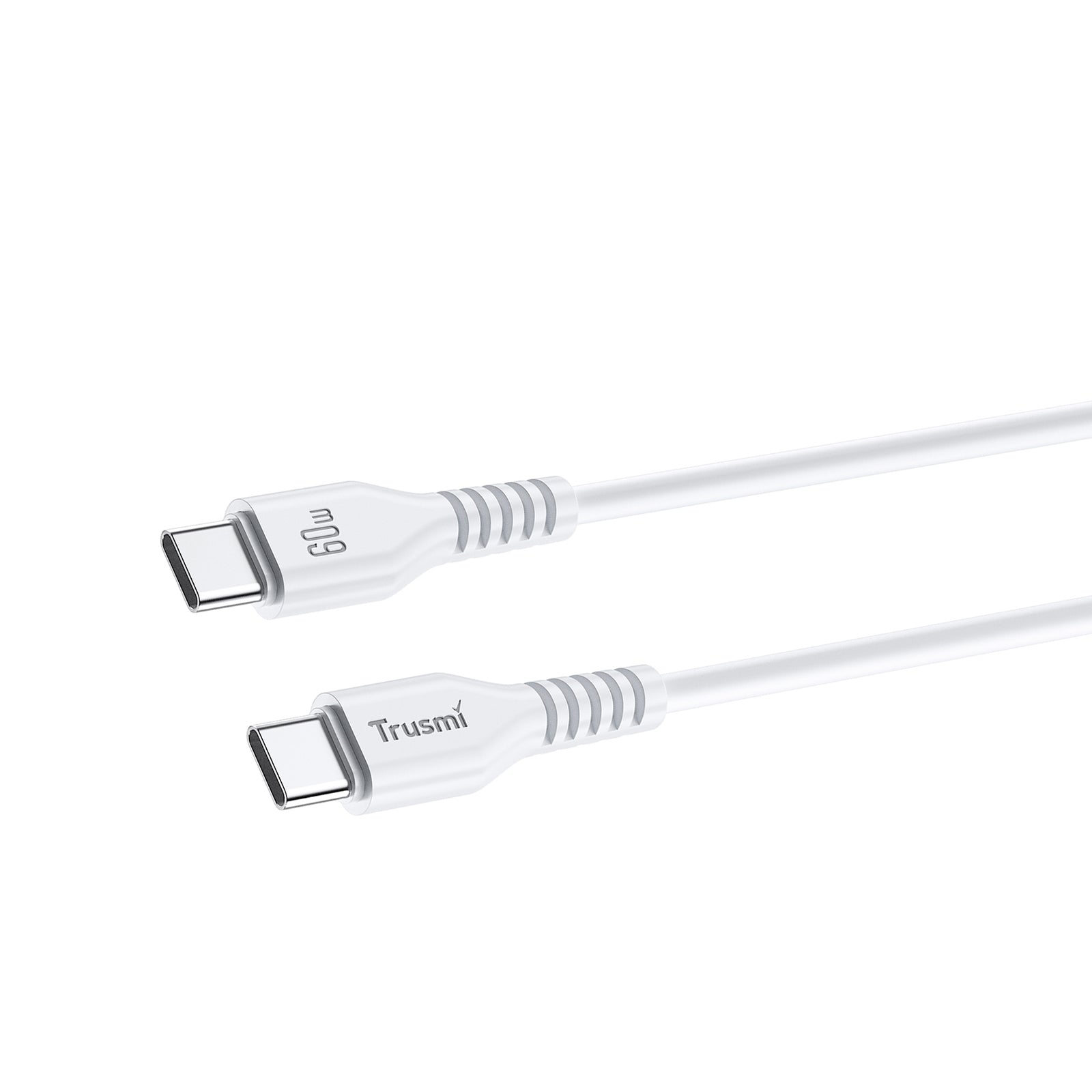 60W C To C Charging Cable White 1M