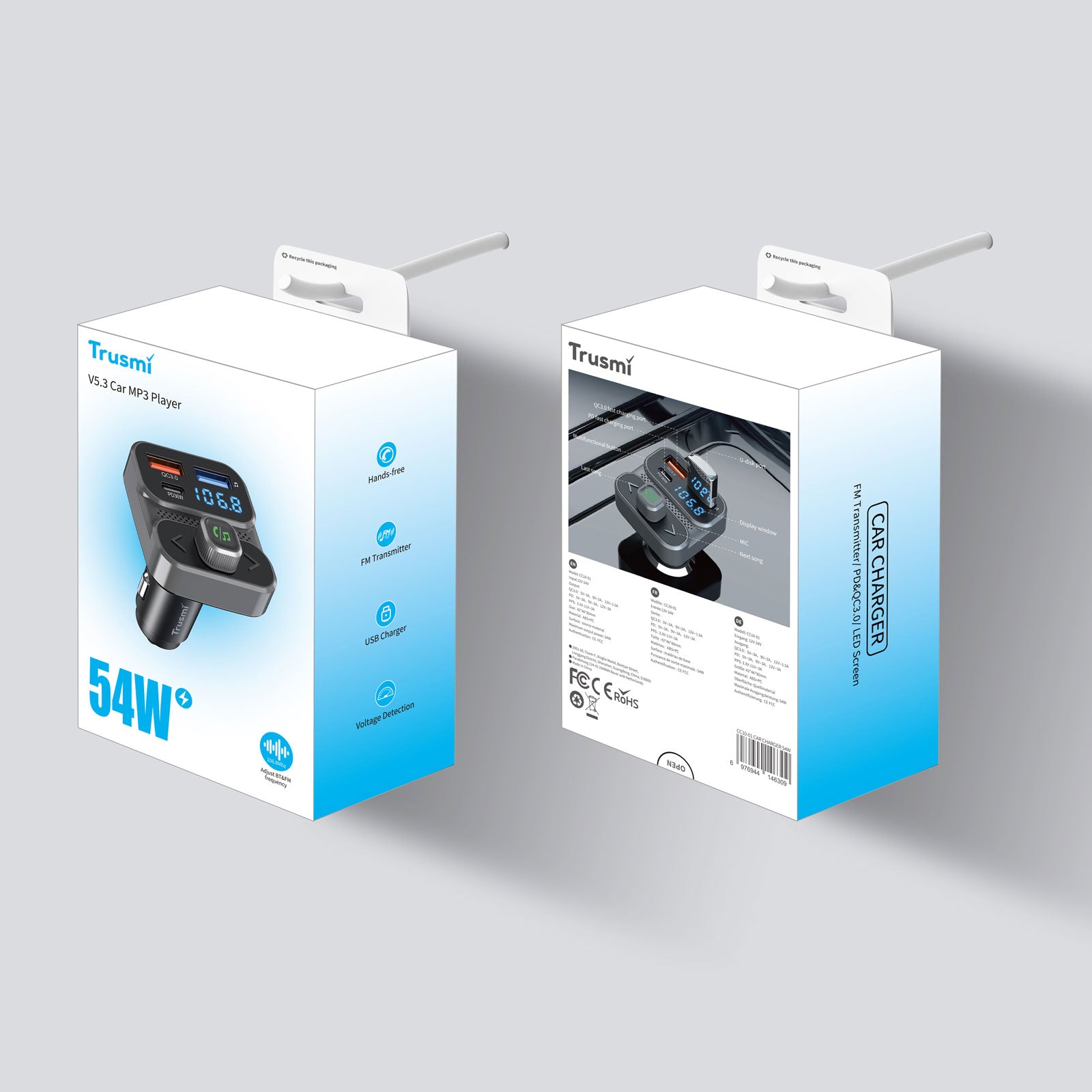 36W 1A1C Car FM Transmitter