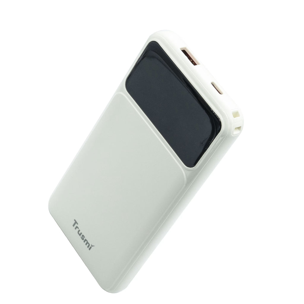 PD22.5W 10000mAh 1C1A Digital Display Power Bank White