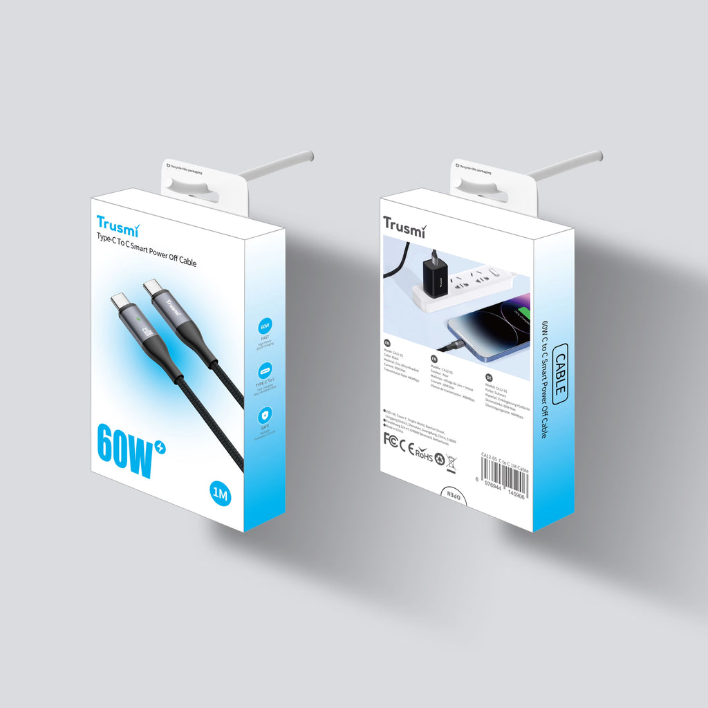 60W CC Smart Power off Alluminum Alloy Cable