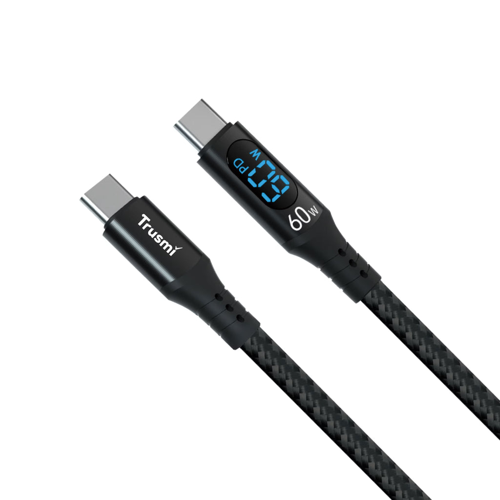 60W CC Digital Fast Charging Braided Cable