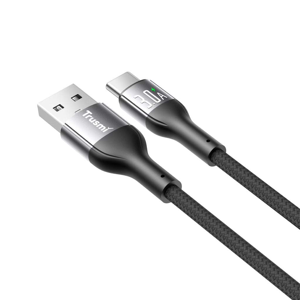 3A AC LED Aluminum Alloy Braided Cable