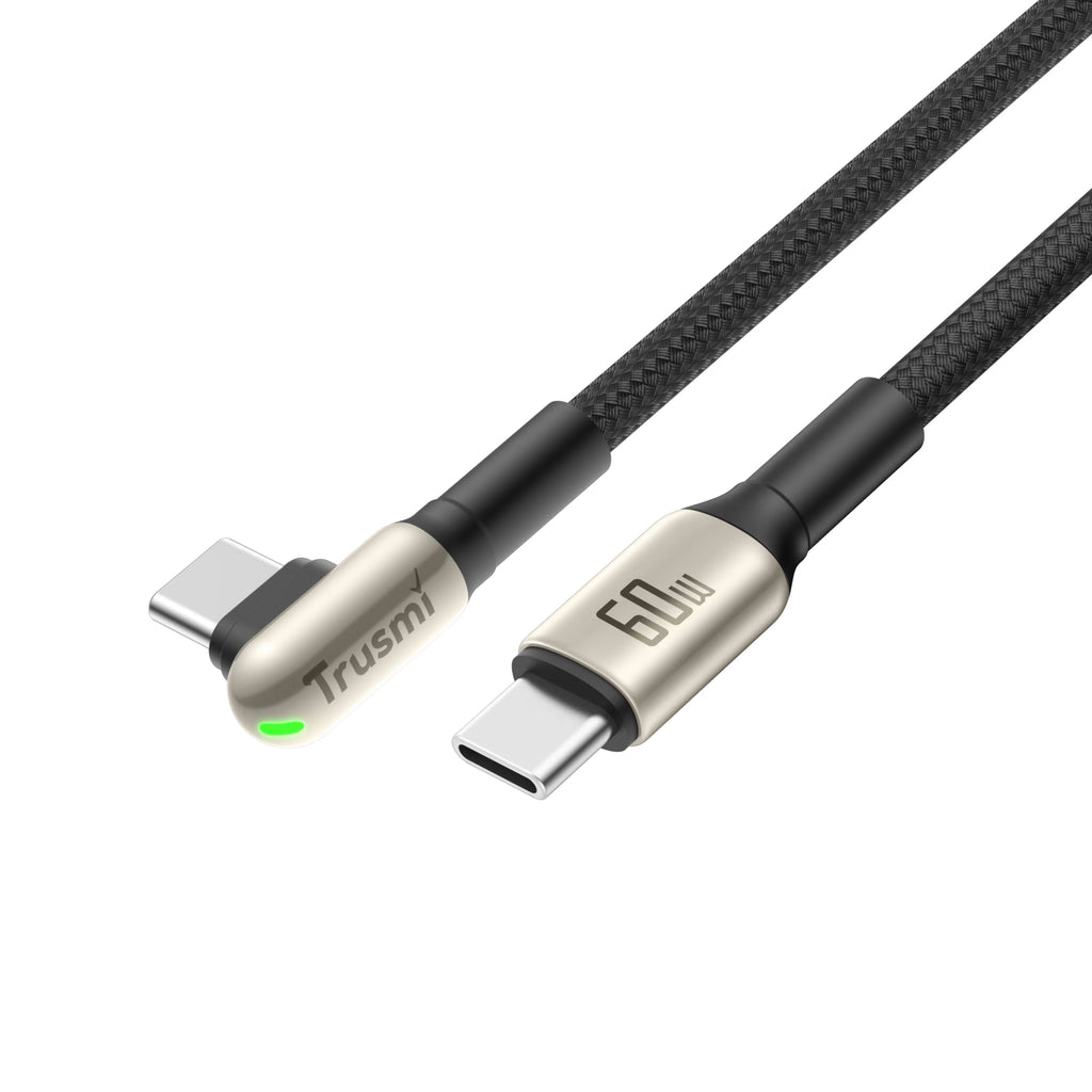60W CC Angled LED Zinc Alloy Braided Cable