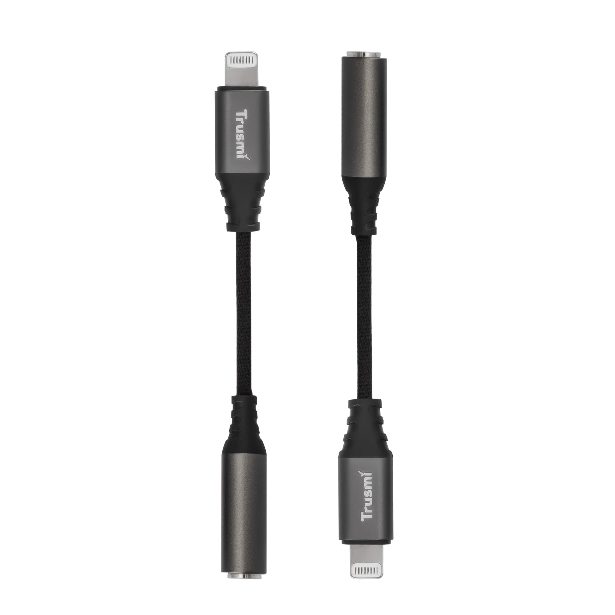 Lighting to 3.5mm Three-level Audio Male Braided Audio Cable