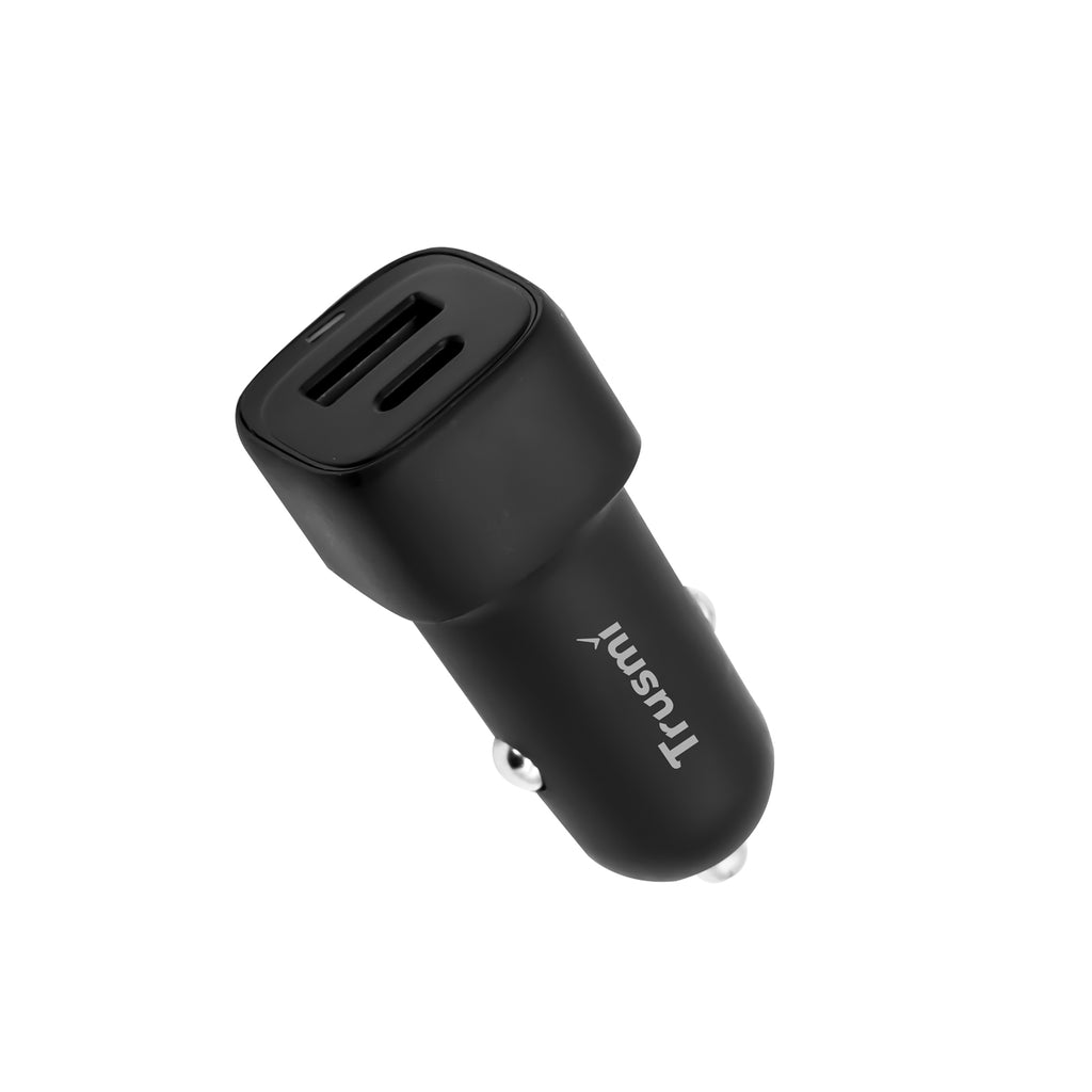 38W A+C LED Quick Car Charger Black