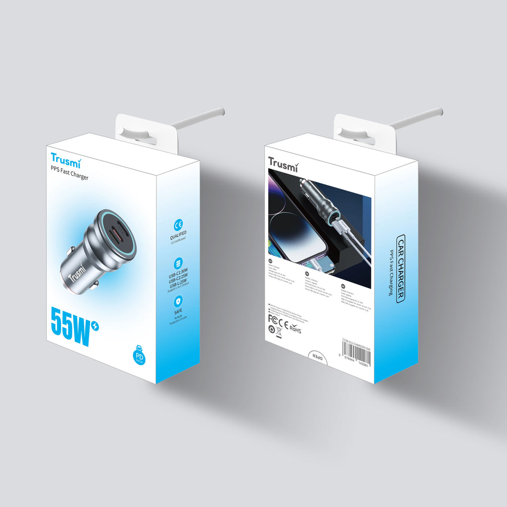 55W 2C1L Metal Quick Car Charger