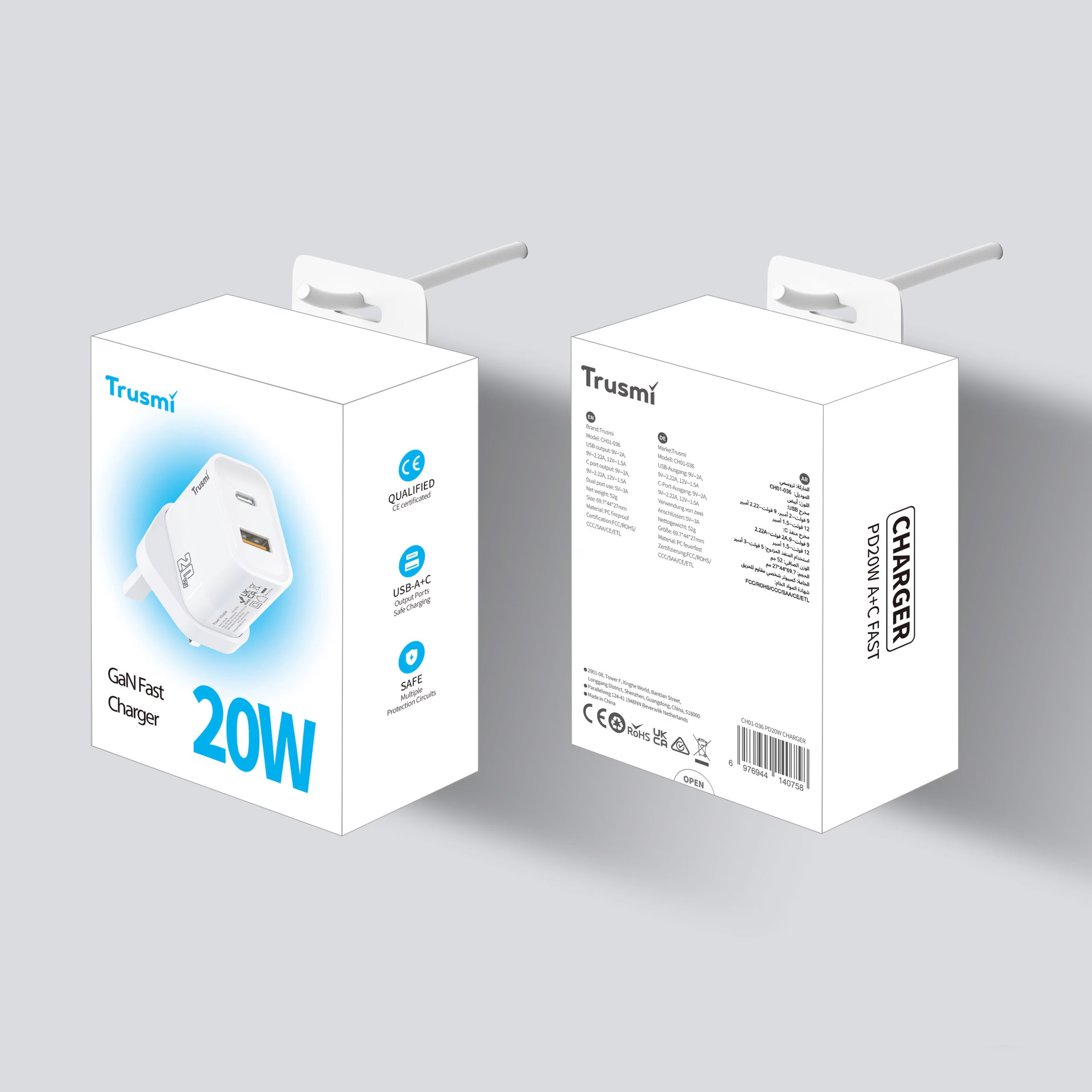 PD20W A+C Fast Charger