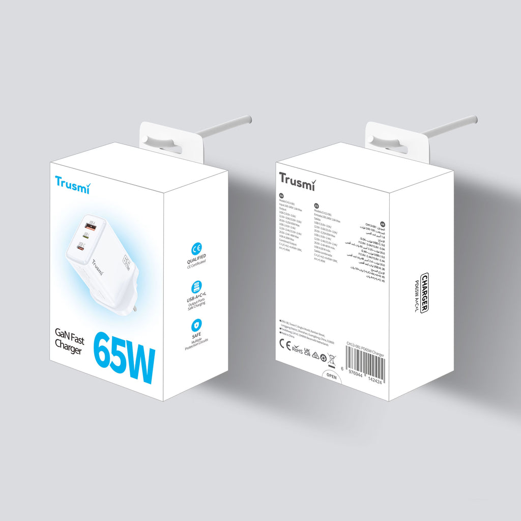 PD65W A+C+L GaN Fast Charger