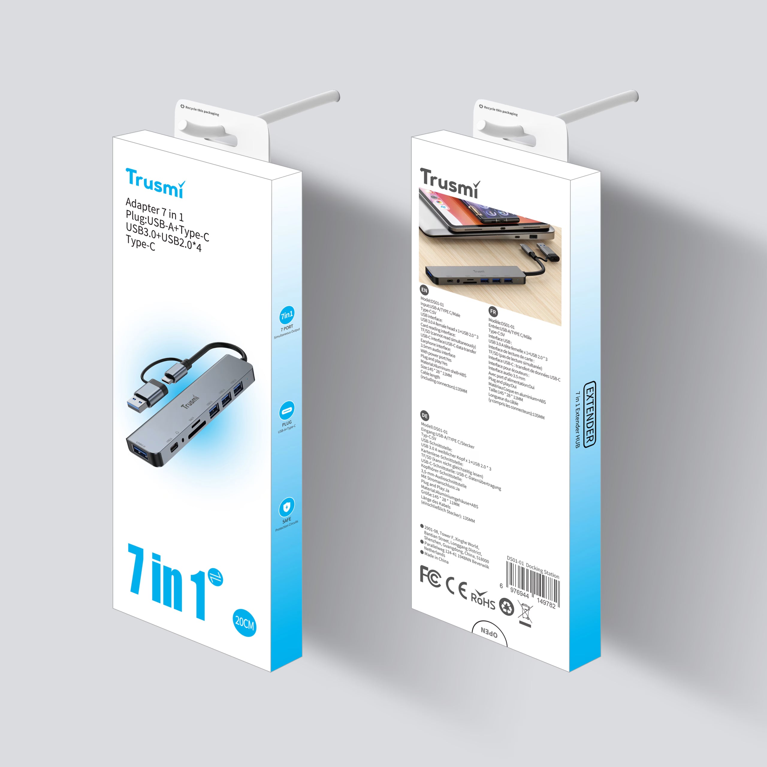 8 In 1 Type-C Multifunctional Docking Station