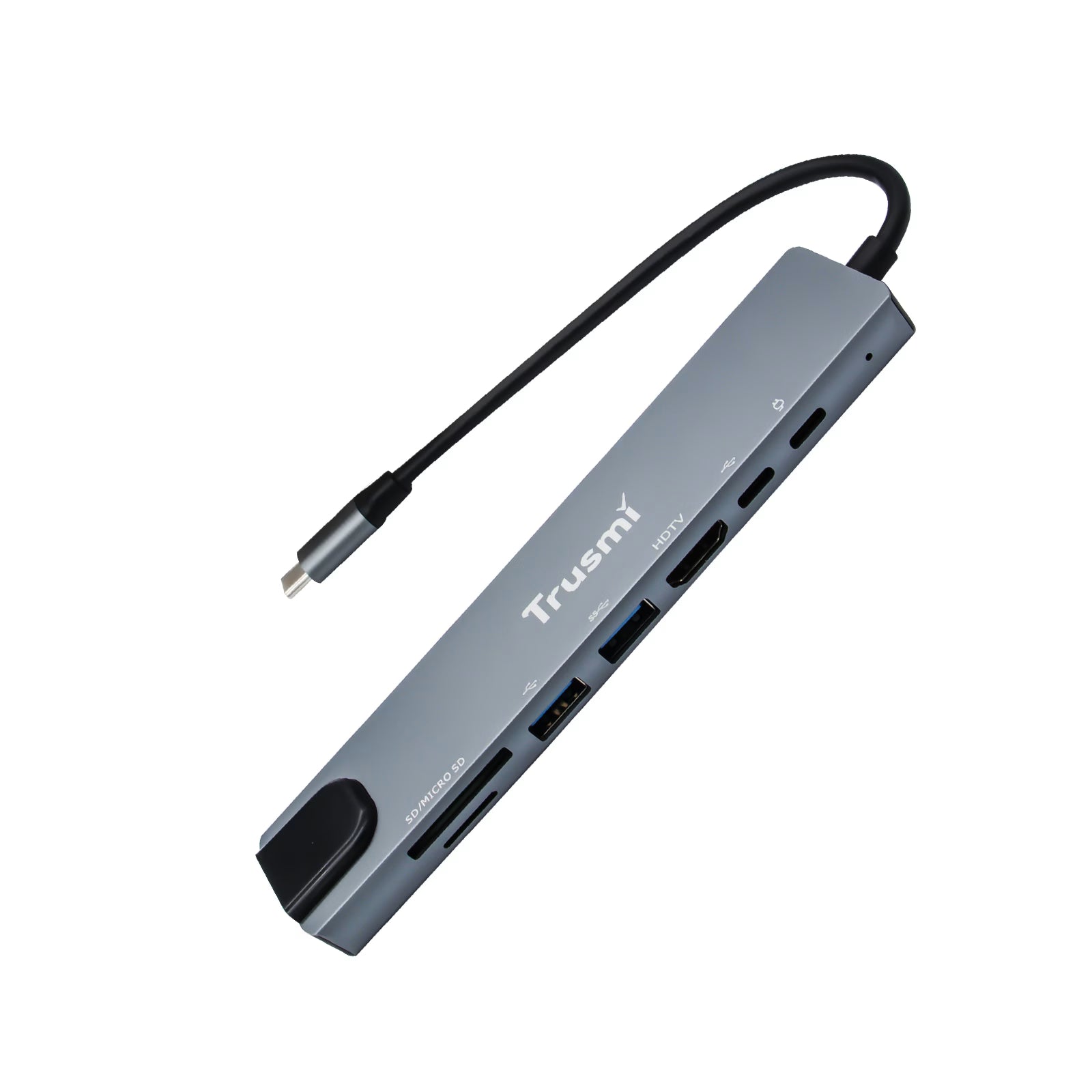 8 in 1 Type-C to USB 3.0*2+Type-C*2+HDMI+RJ45+SD/TF PD100W