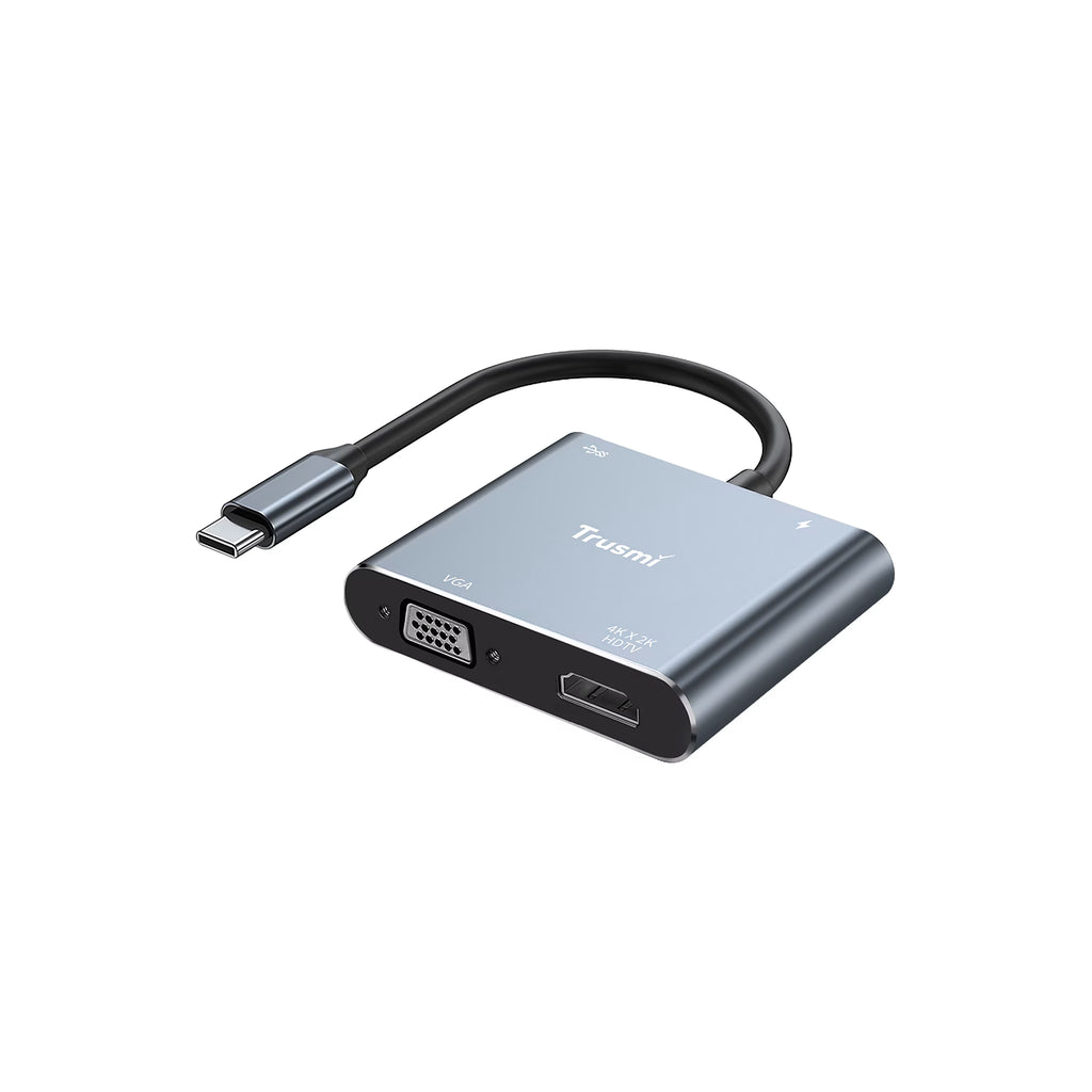 Type-C to HDMi+VGA Converter+USB3.0+PD100W