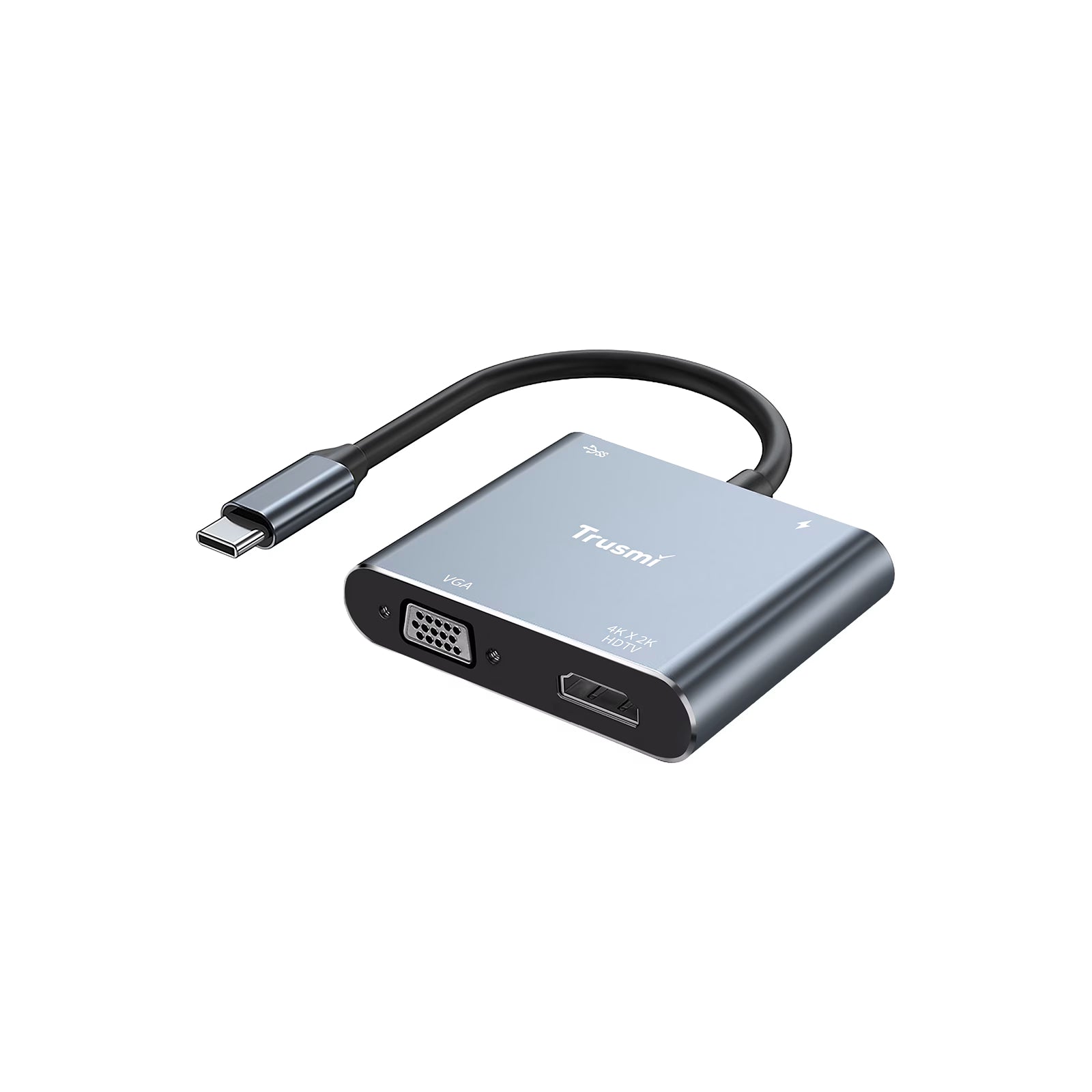 Type-C to HDMi+VGA Converter+USB3.0+PD100W
