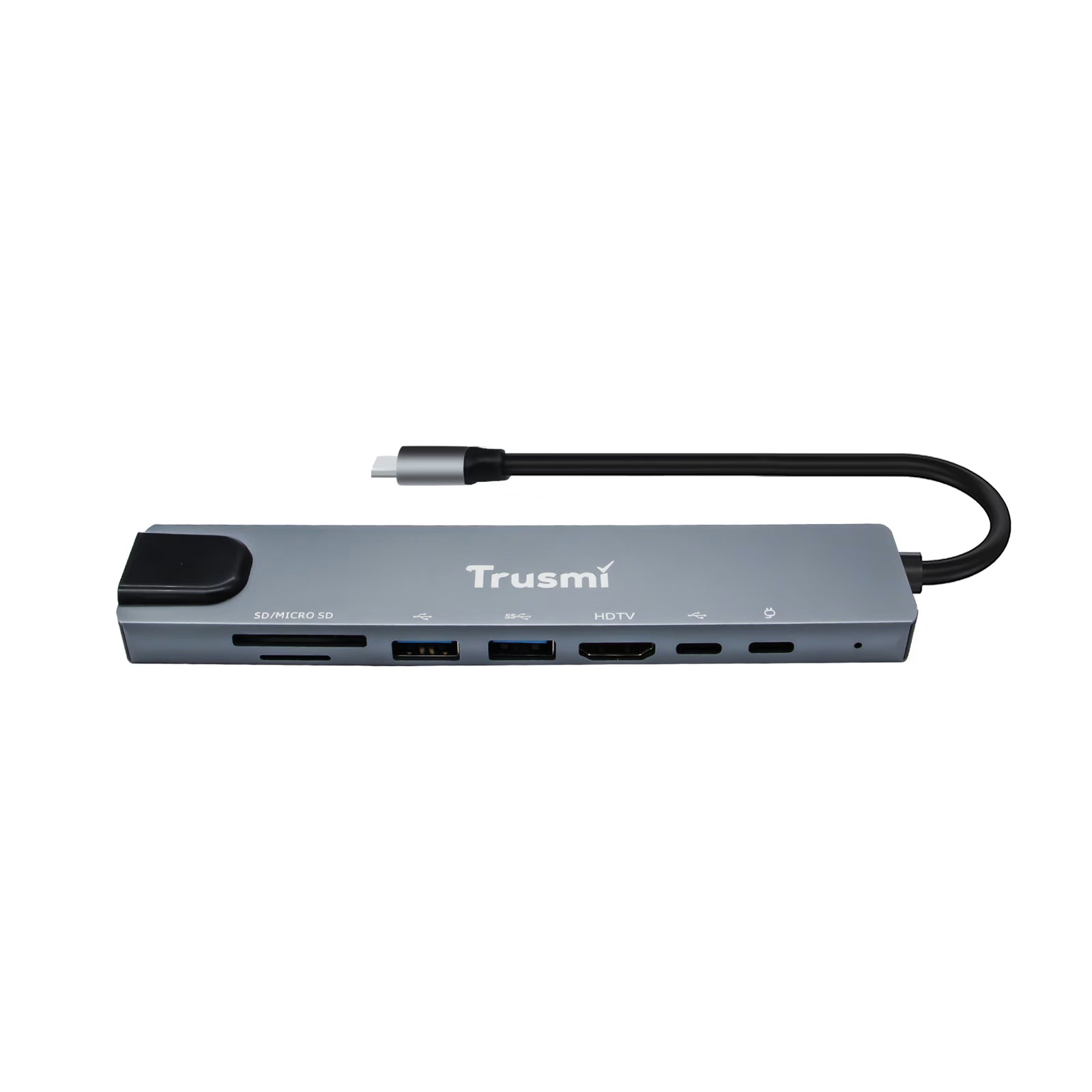 8 in 1 Type-C to USB 3.0*2+Type-C*2+HDMI+RJ45+SD/TF PD100W