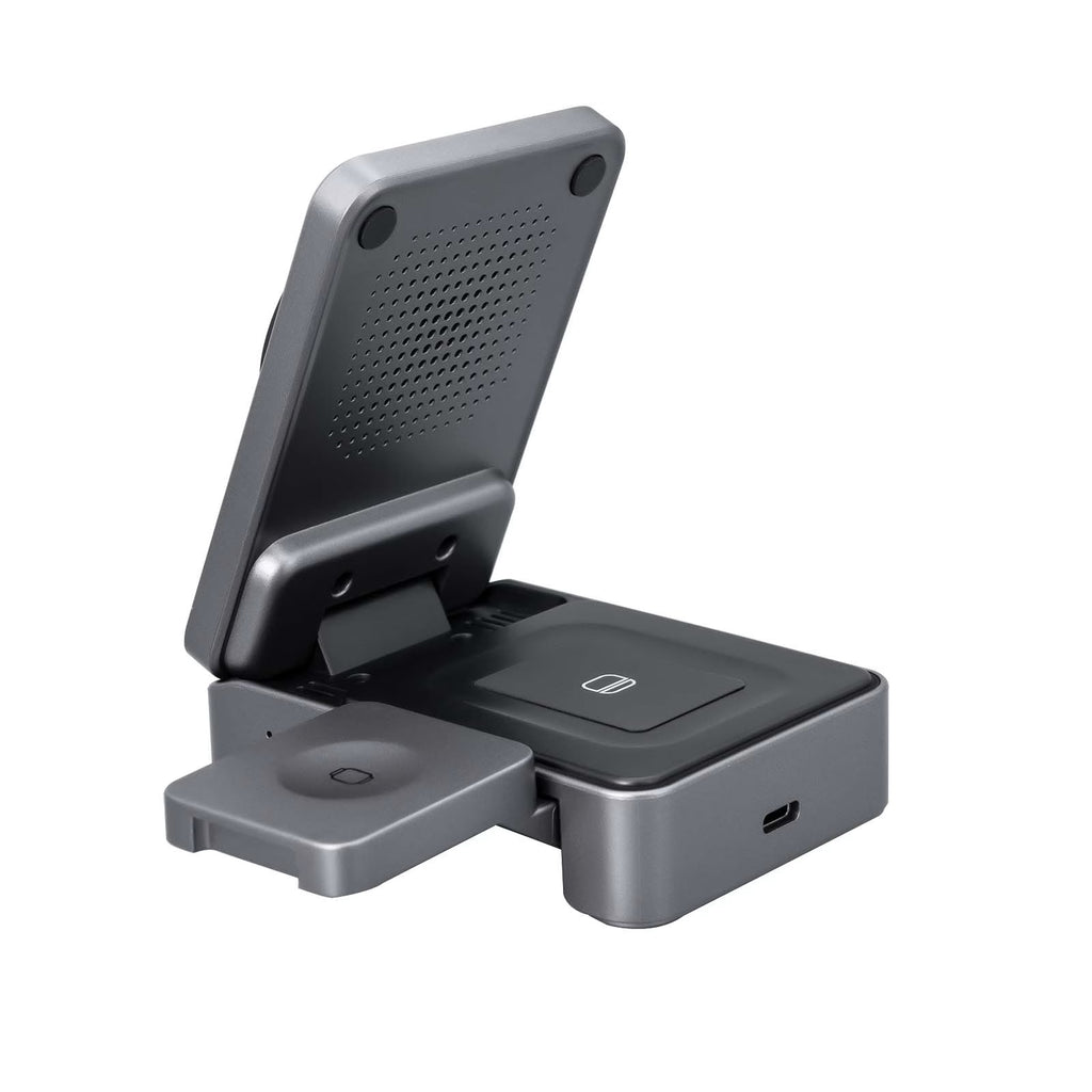Desktop Foldable Wireless Charging Station Gray