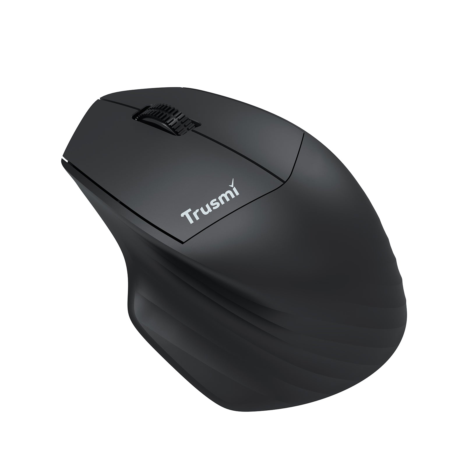 Wireless Mouse 2.4G/BT Ergonomic Contoured-Shape Design Black
