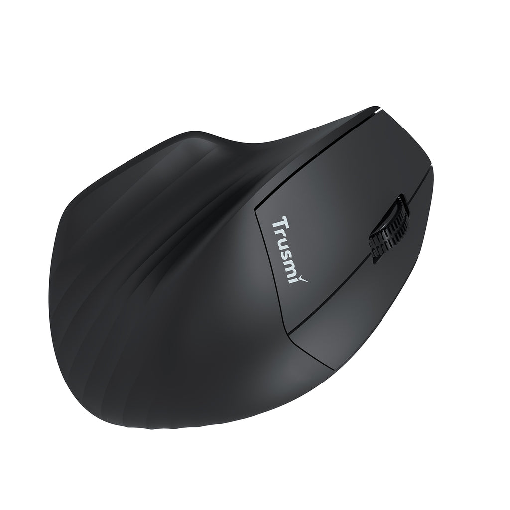 Wireless Mouse 2.4G/BT Ergonomic Contoured-Shape Design Black
