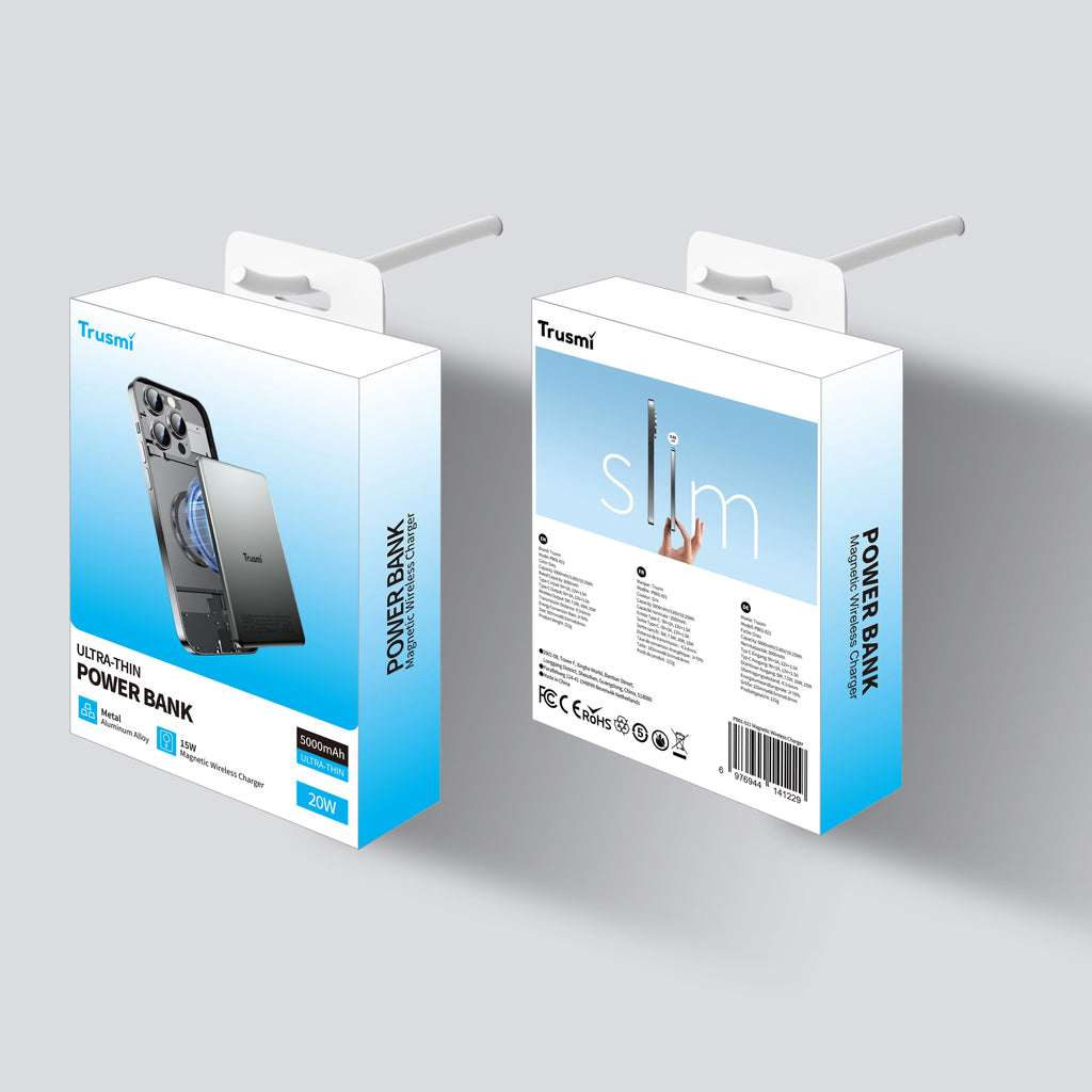 20W Ultra Thin Magnatic Wireless Power Bank