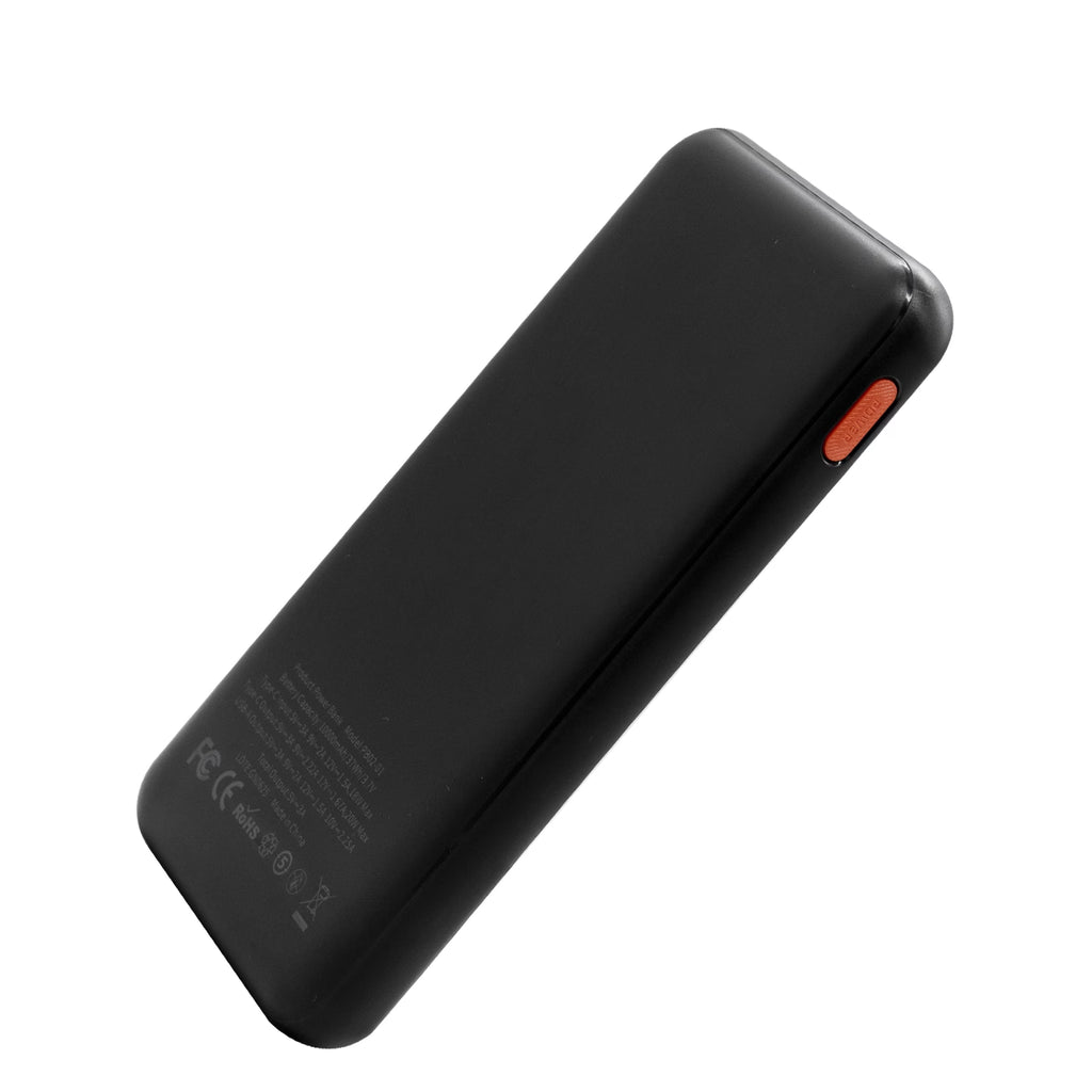 PD22.5W 10000mAh C1A Digital Display Power Bank Black