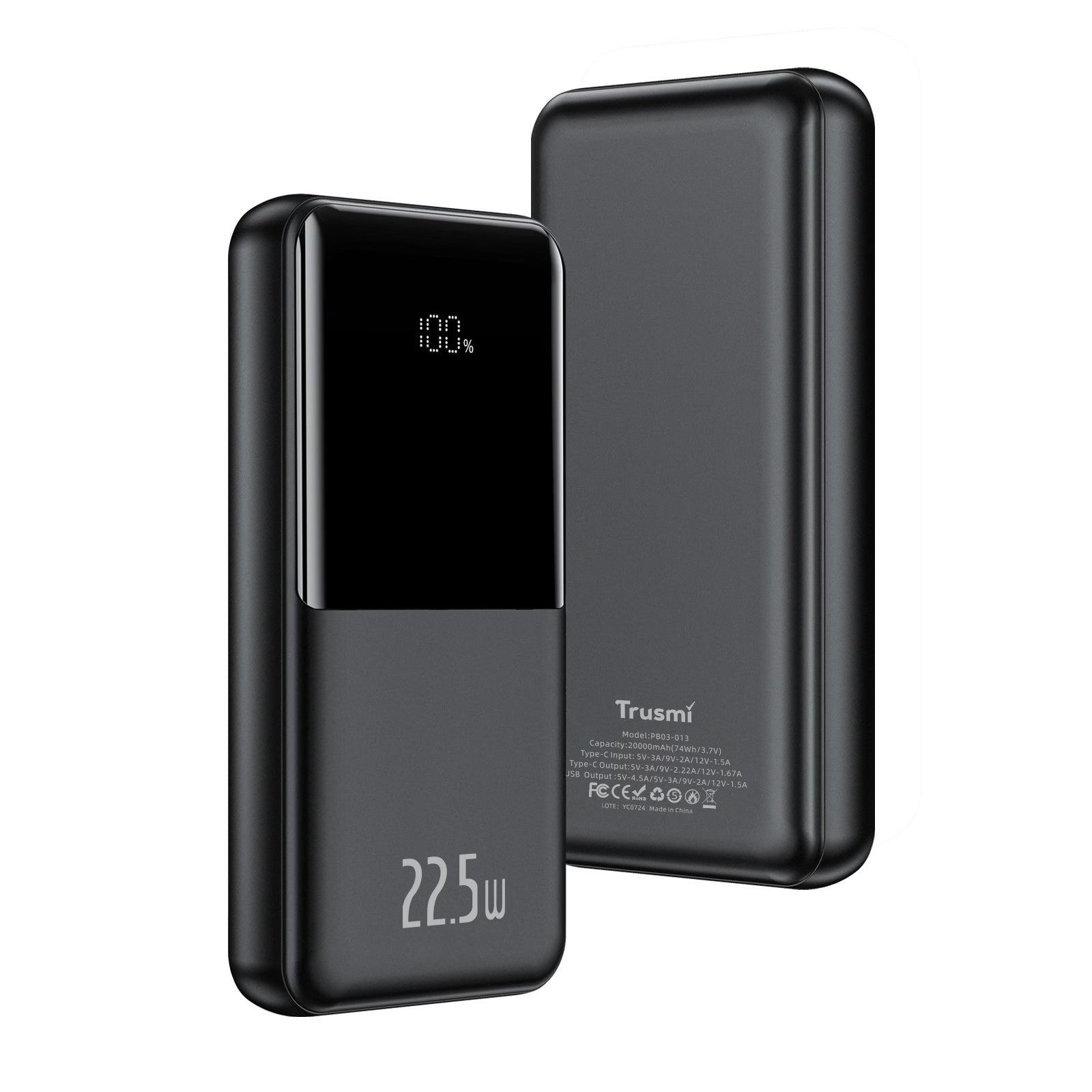 PD22.5W Digital Power Bank