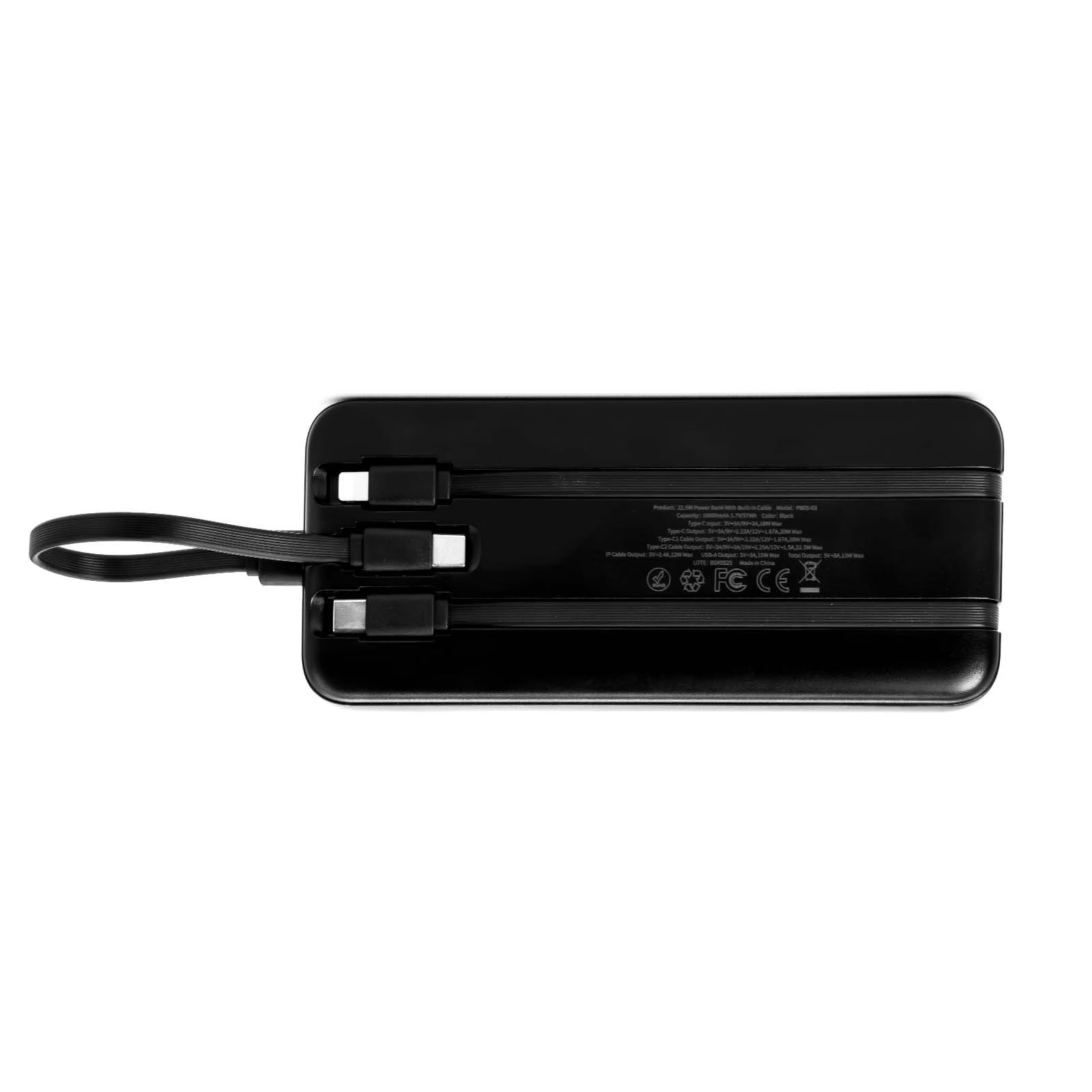 PD22.5W PB03-03/04 3C1A1L Power Bank with Digital Display 10000mAh