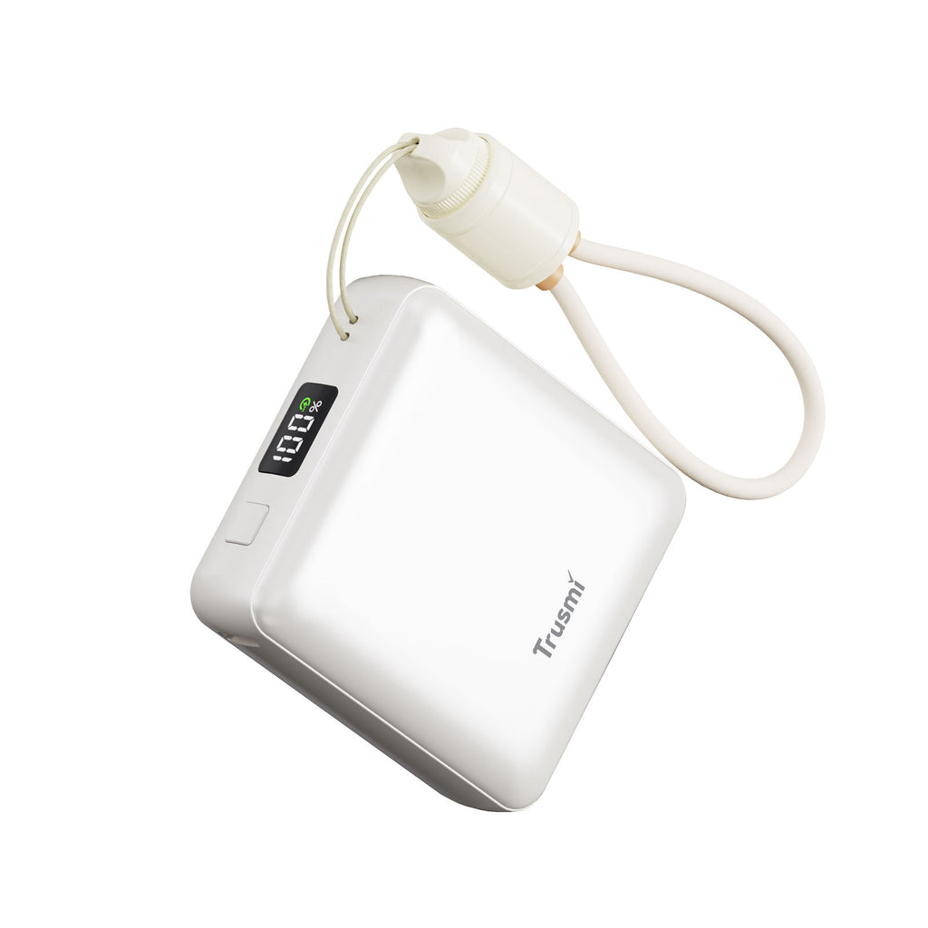 PD22.5W Single C Digital Display Power Bank 10000mAh with C to C Cable Grey