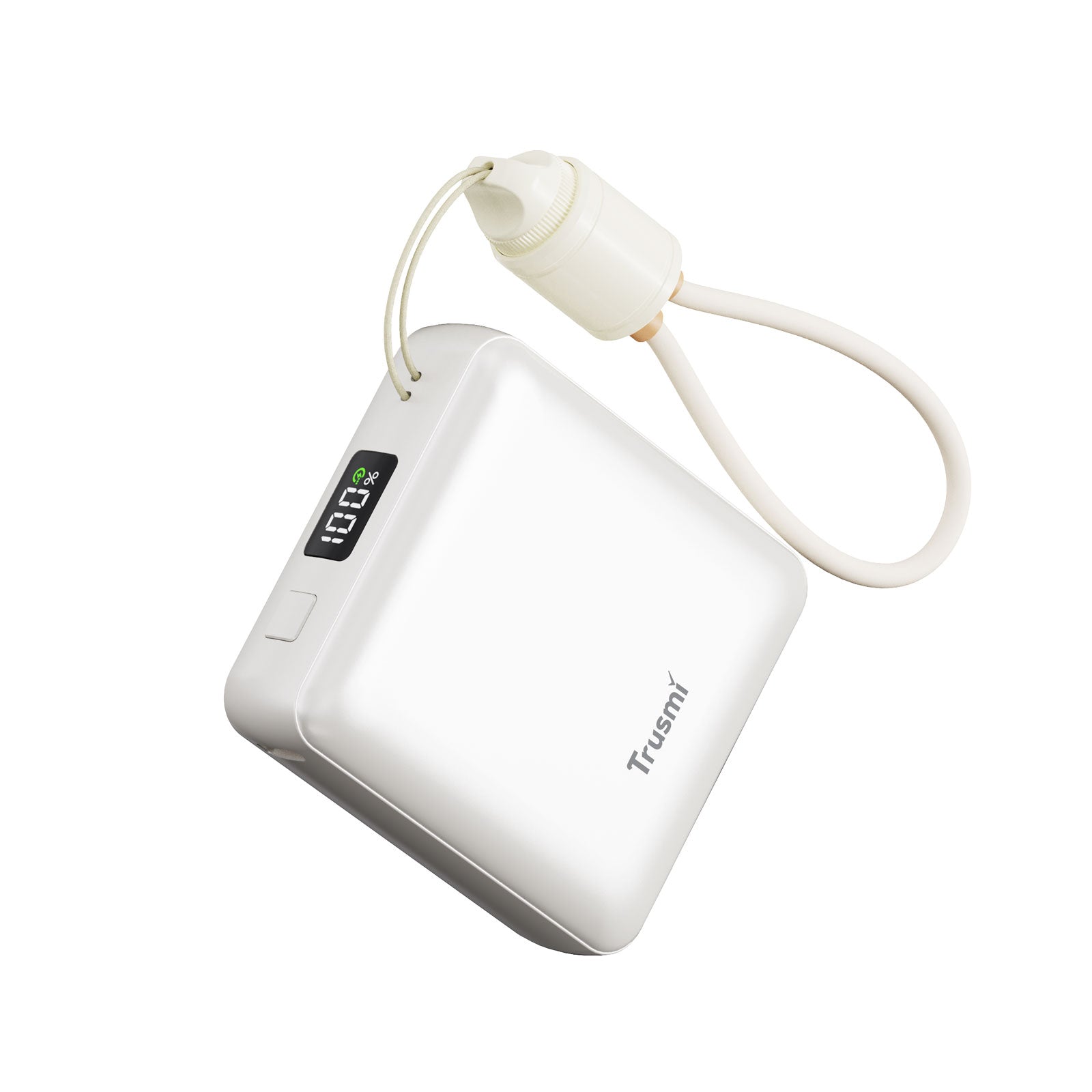 PD22.5W Single C Digital Display Power Bank 10000mAh with C to C Cable Grey